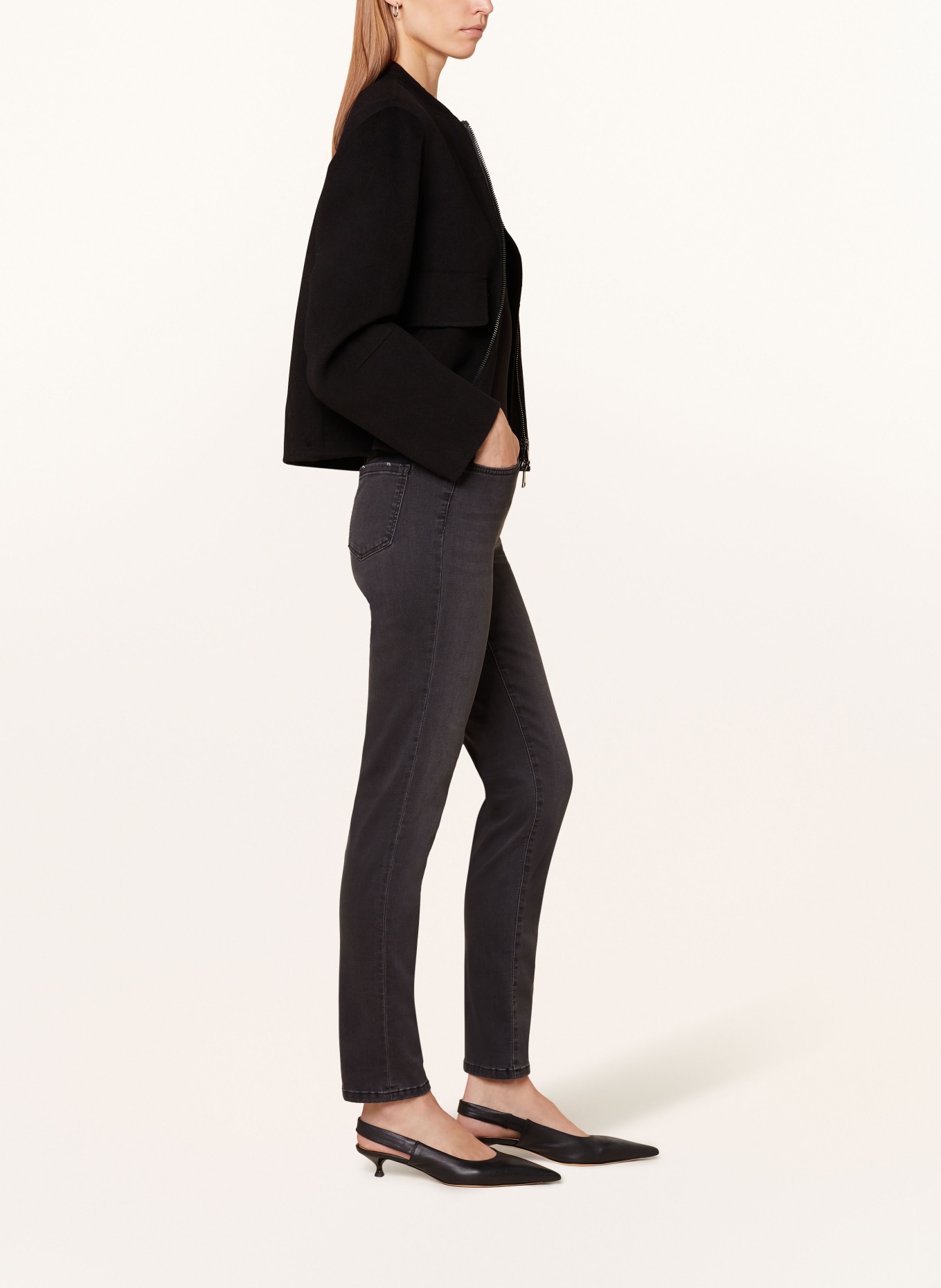 MARC CAIN Skinny Jeans SIENA, Farbe: 880 anthrazit (Bild 4)