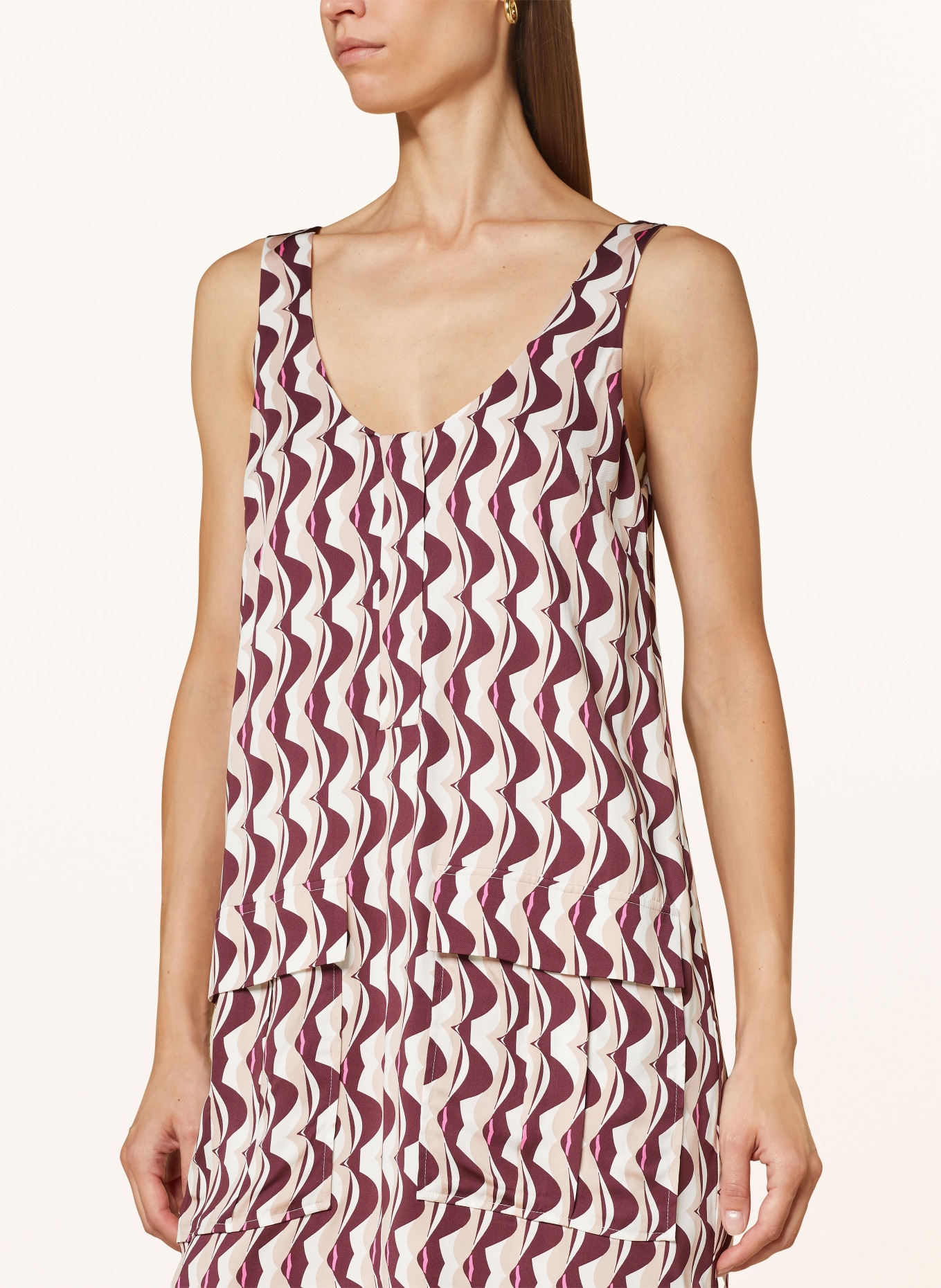 Reiss pink and white dress sale