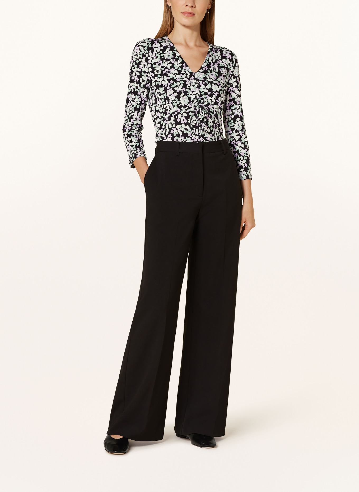 HOBBS Koszulka SIMMY z rękawem 3/4, Kolor: GRANATOWY/ MIĘTOWY/ JASNOFIOLETOWY (Obrazek 2)