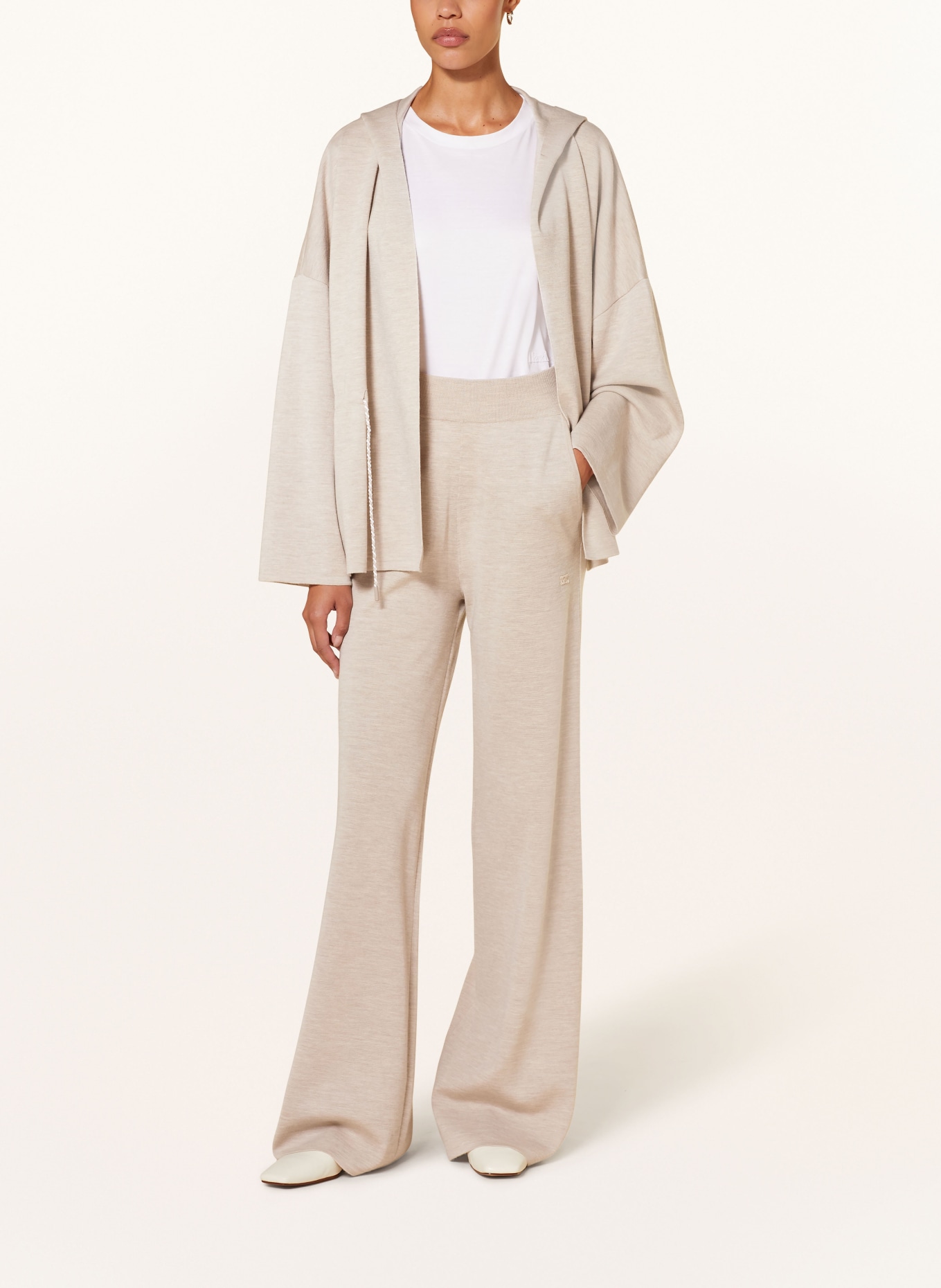 Max Mara WILMA knitted trousers: CREAM (Image 2)