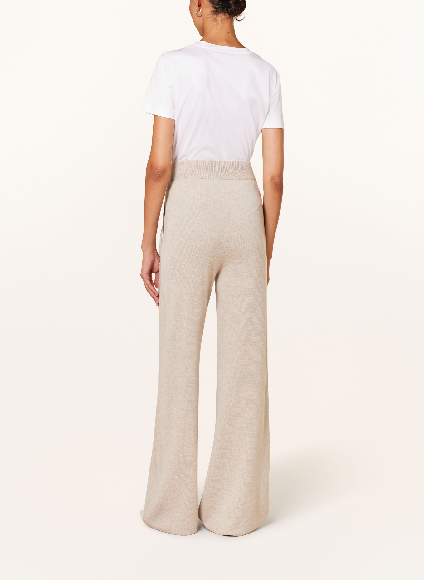 Max Mara WILMA knitted trousers: CREAM (Image 3)