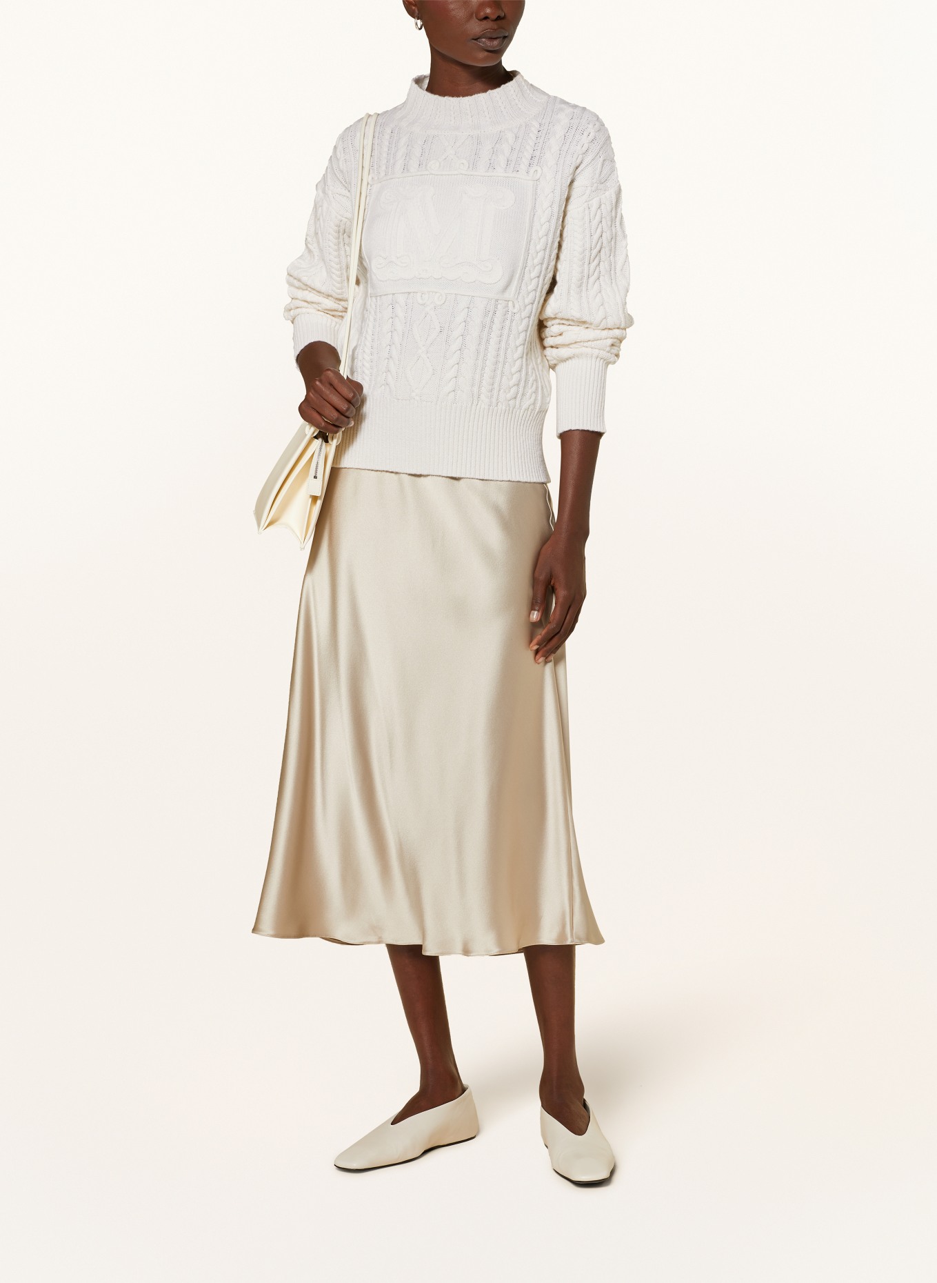 Max Mara MIRANDA sweater with cashmere: ECRU (Image 2)