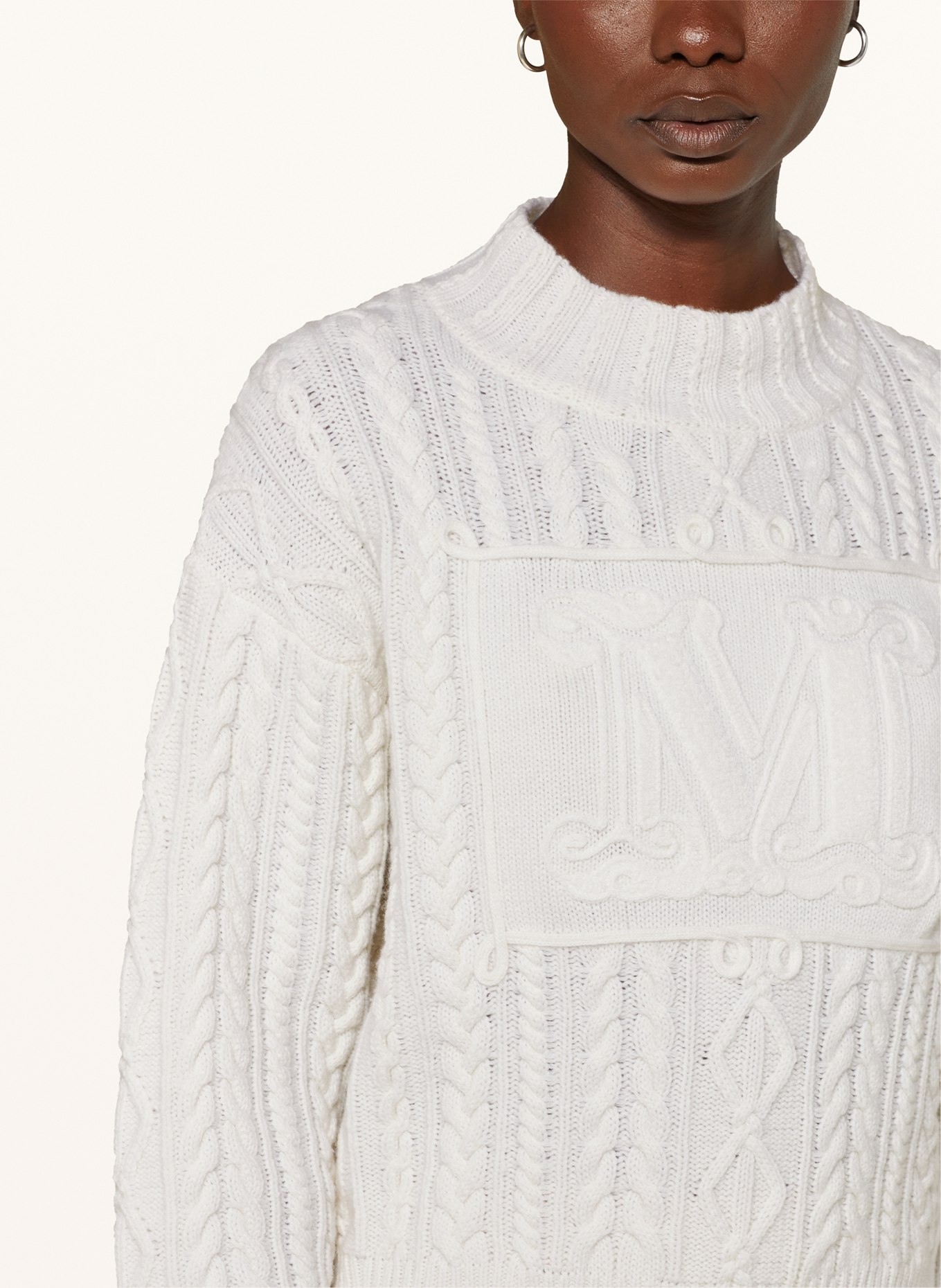 Max Mara MIRANDA sweater with cashmere: ECRU (Image 4)