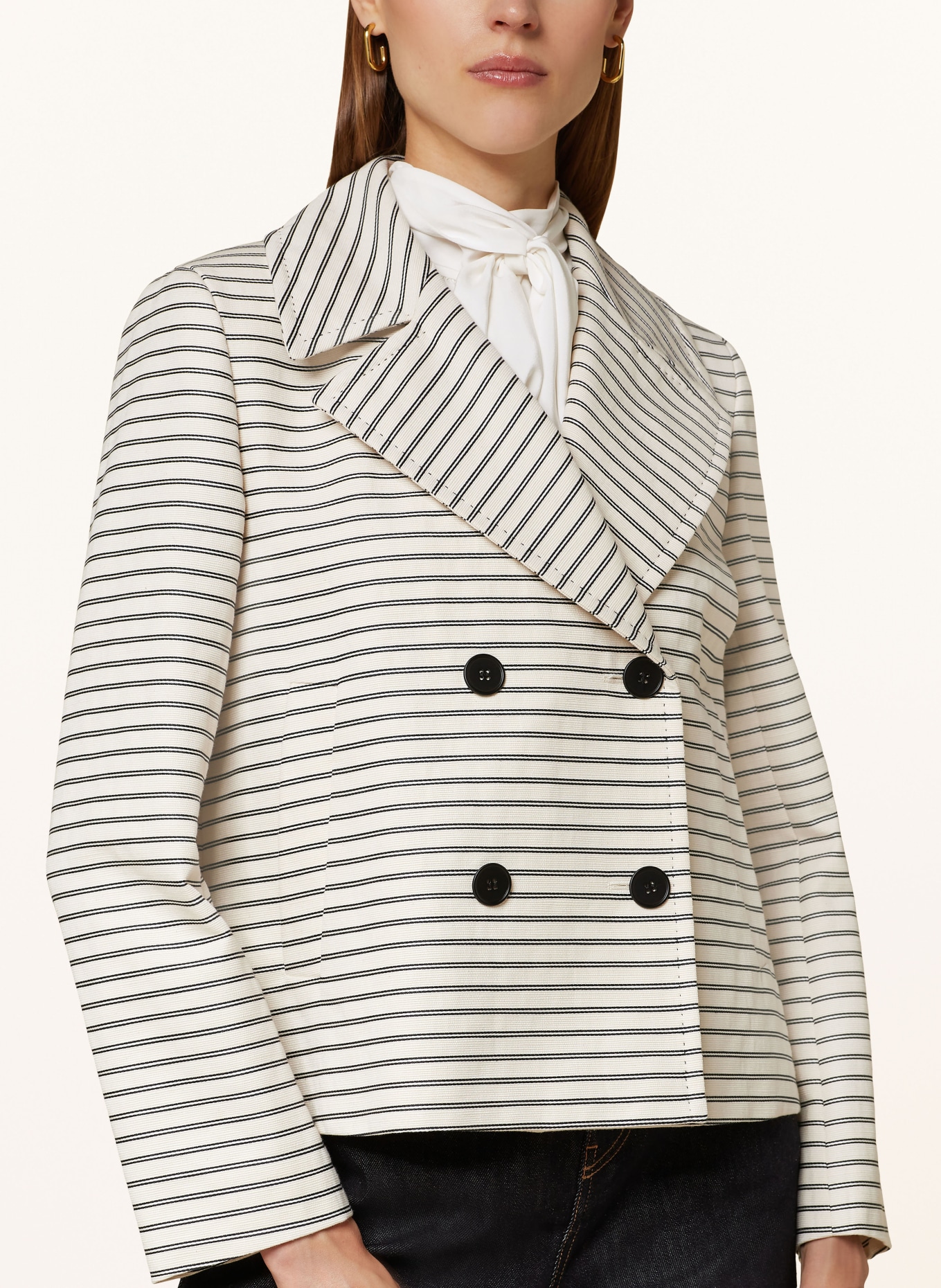 Max Mara STUDIO Jacke ASSUAN: BEIGE / SCHWARZ
