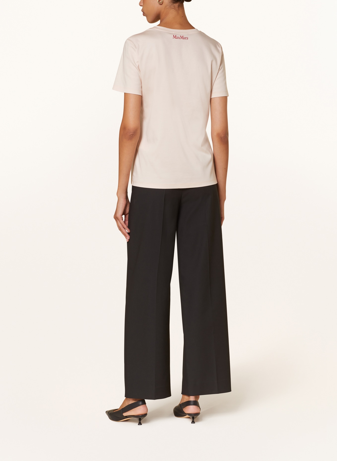 Max Mara STUDIO T-shirt LAGHI with sequins in nude