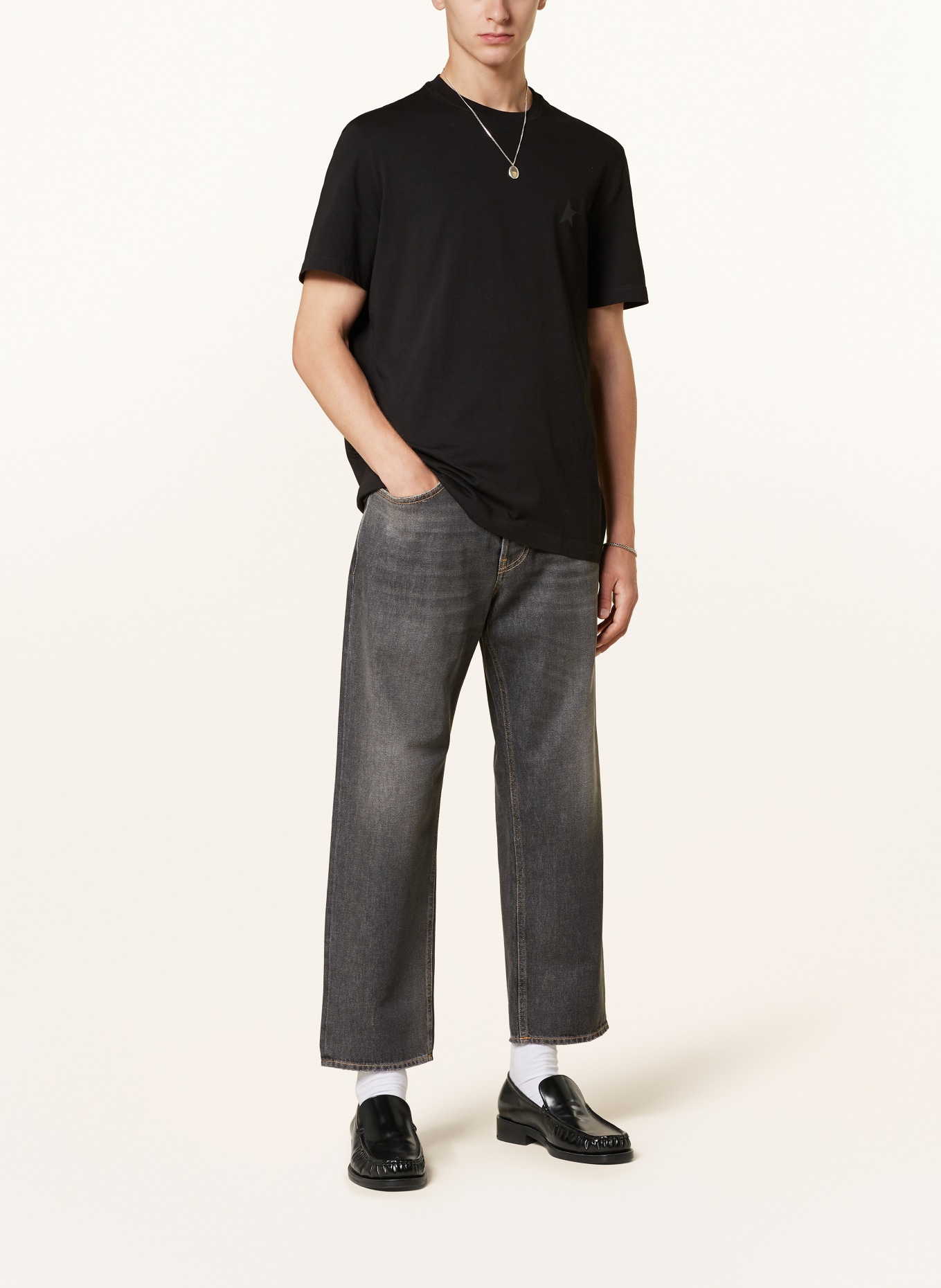 GOLDEN GOOSE T-Shirt STAR: SCHWARZ