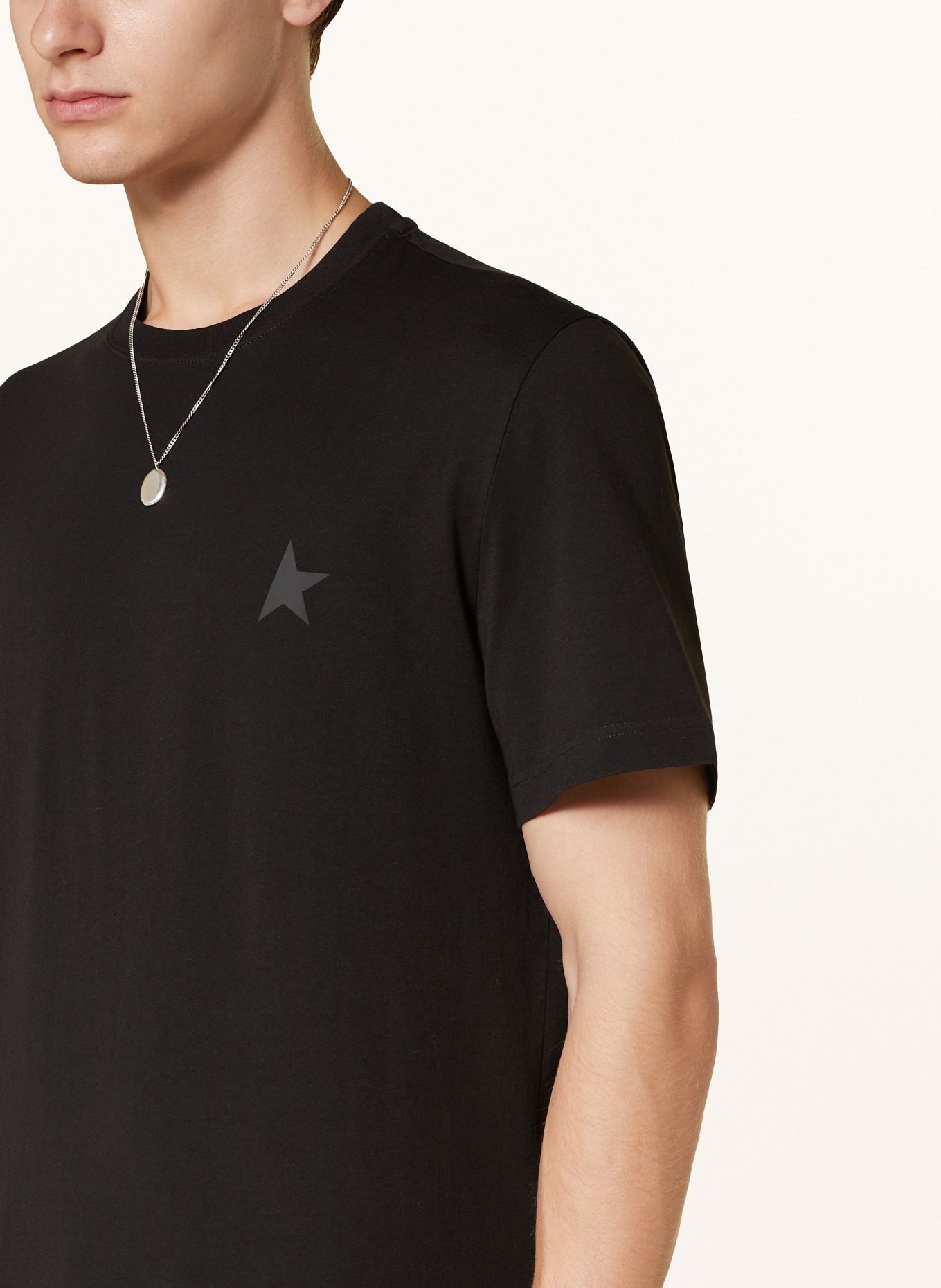 GOLDEN GOOSE T-Shirt STAR: SCHWARZ