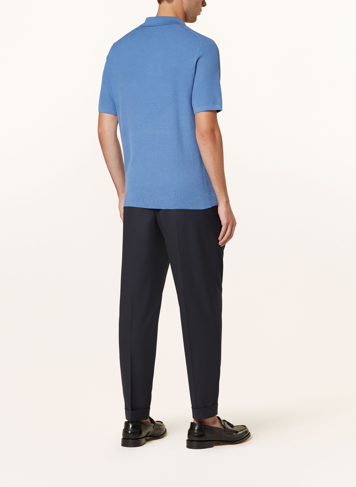 REISS Strick-Poloshirt IVOR, Farbe: BLAU (Bild 3)