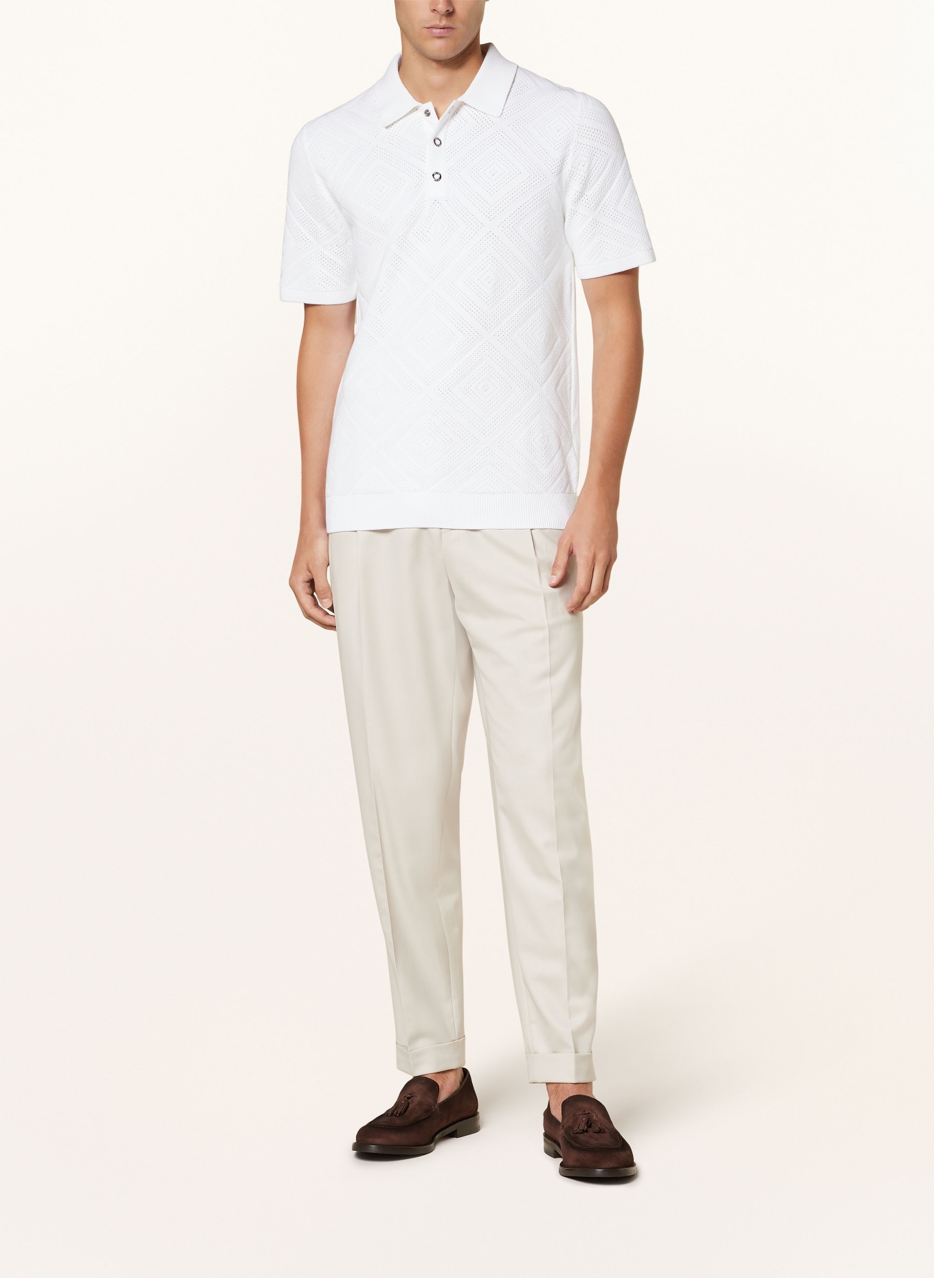 REISS Strick-Poloshirt LUPTON, Farbe: WEISS (Bild 2)