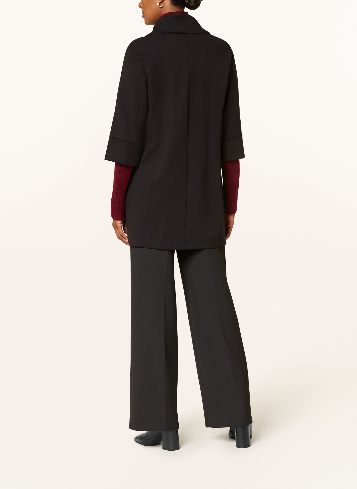 Joseph Ribkoff Jas met 3/4-mouwen: ZWART