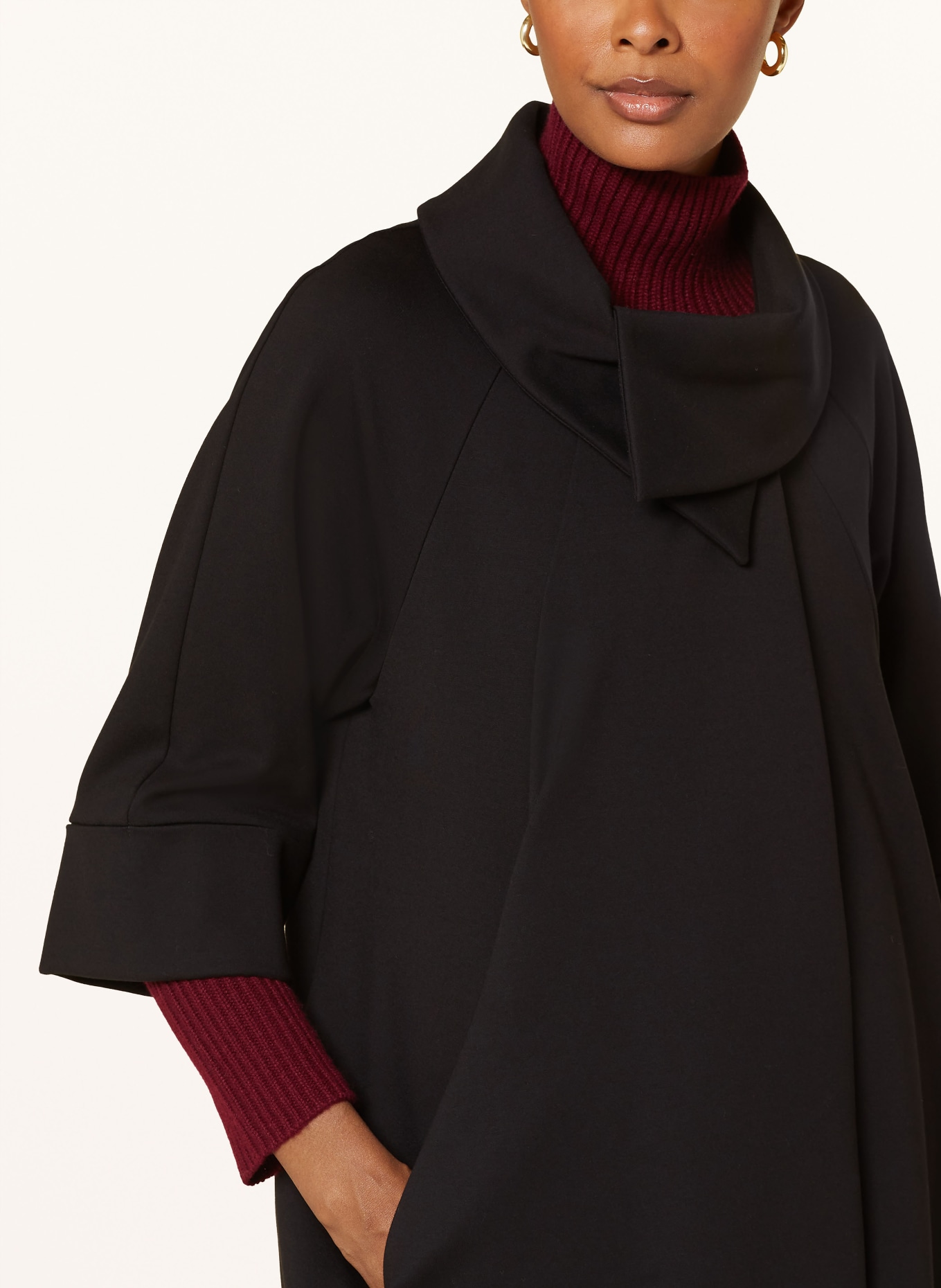 Joseph Ribkoff Jas met 3/4-mouwen: ZWART