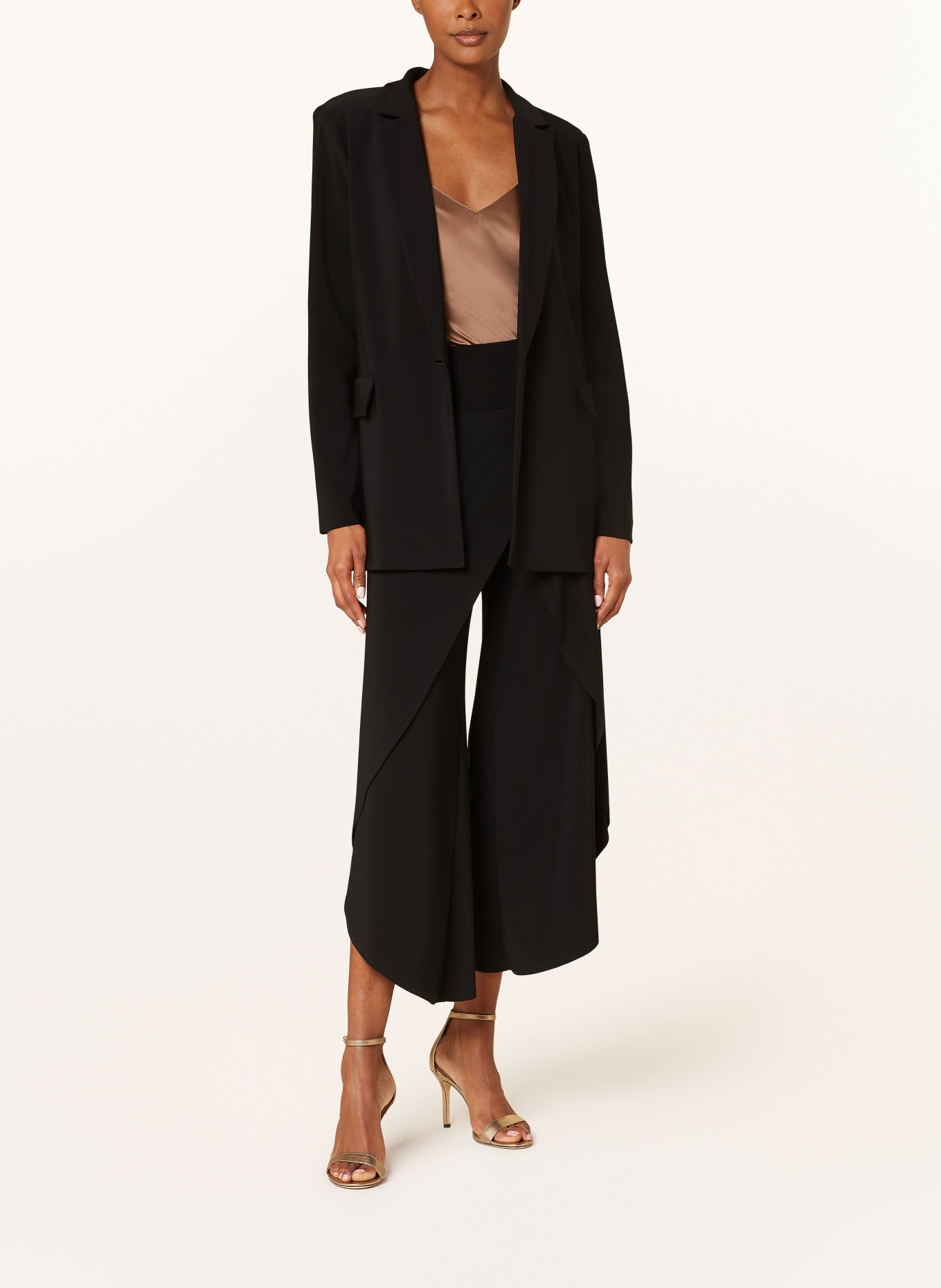 Joseph Ribkoff Culottes in wrap look, Color: BLACK (Image 2)