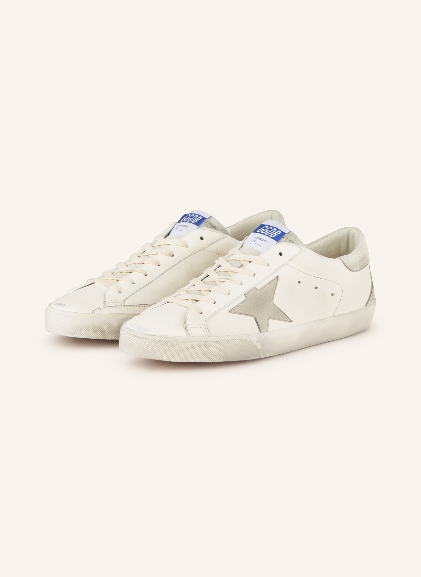 GOLDEN GOOSE Sneakers SUPER STAR in white gray