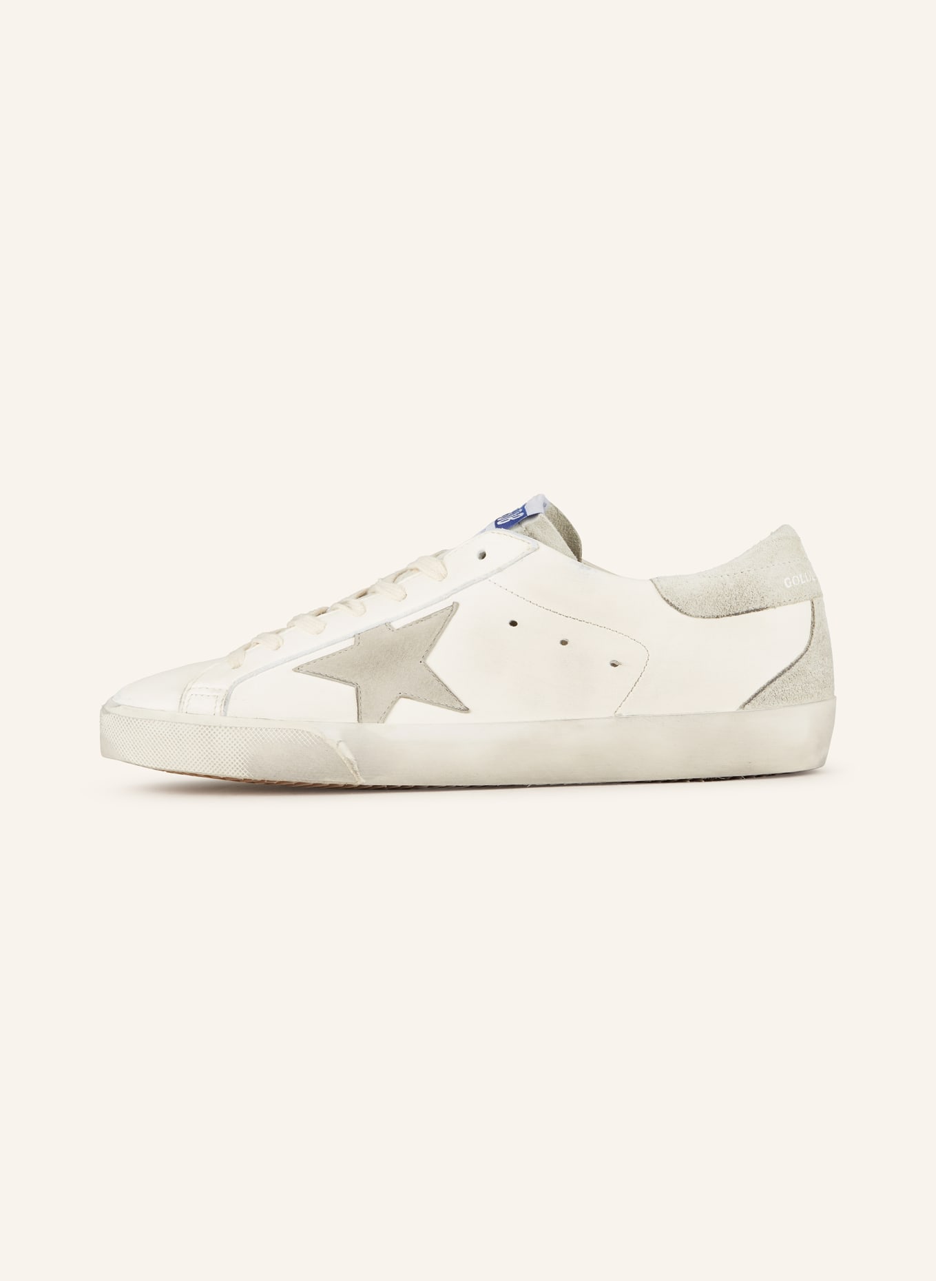 GOLDEN GOOSE Sneaker SUPER-STAR: WIT / GRIJS