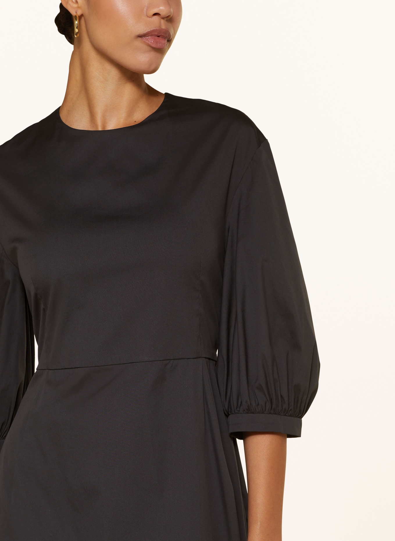 S Max Mara Šaty CLEA s 3/4 rukávem: ČERNÁ
