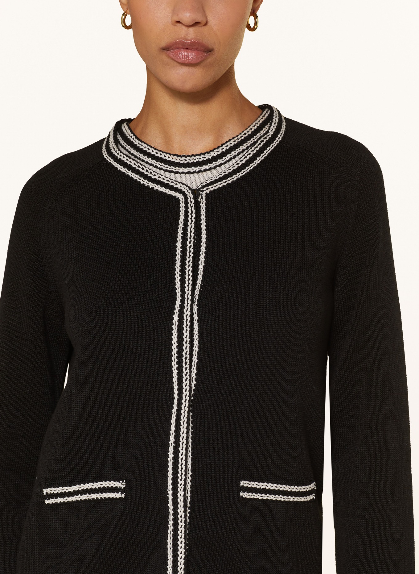 【関税&送料込】Max Mara Giacca Zenobia S Max Mara Strickjacke ZENOBIA in schwarz