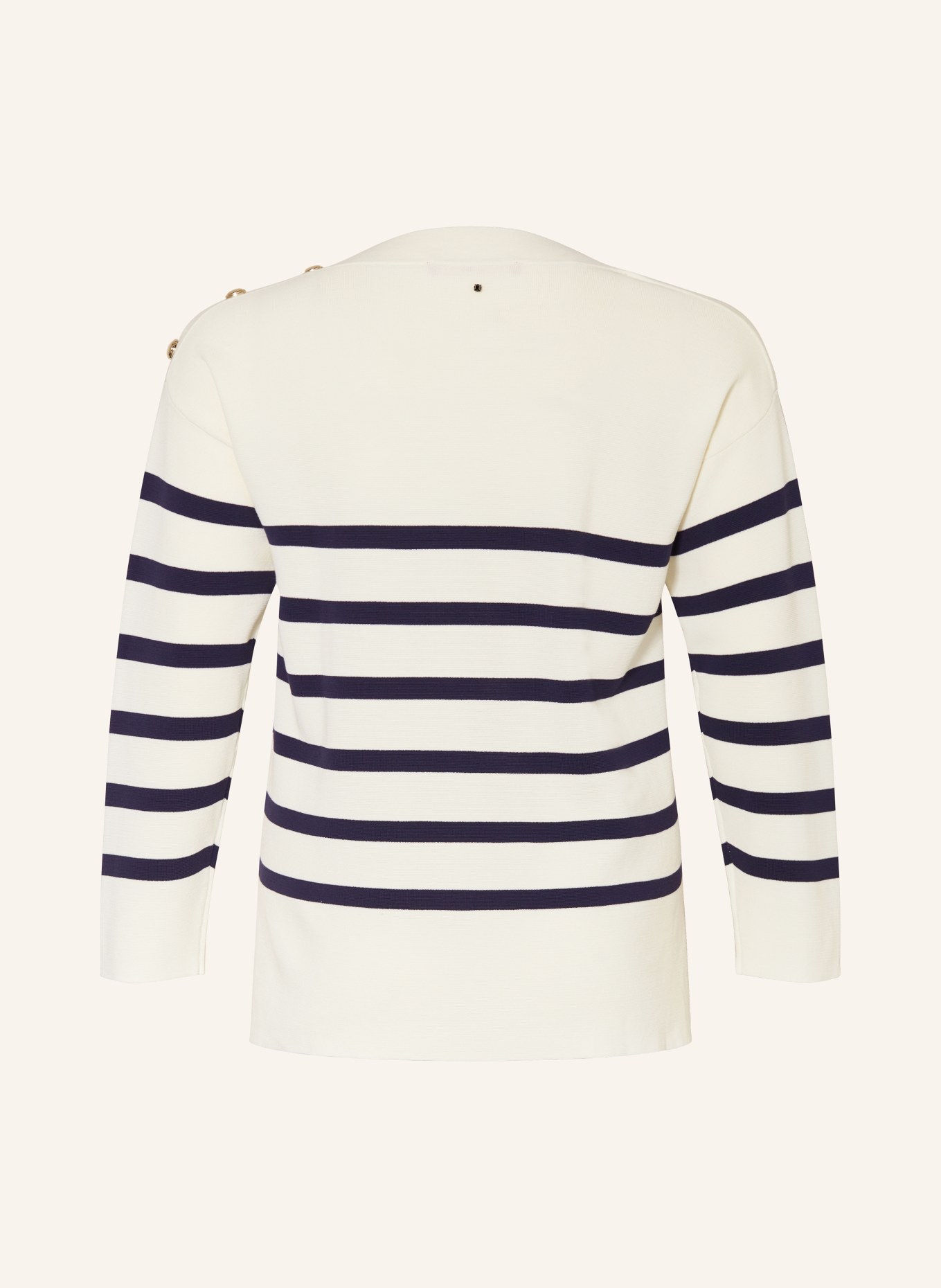 MARINA RINALDI SPORT Sweater BORBONE: WHITE/ DARK BLUE