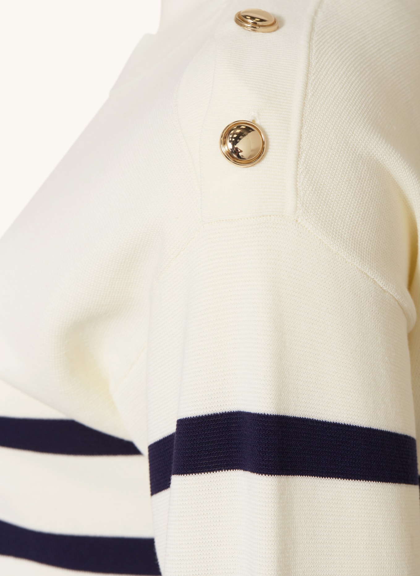 MARINA RINALDI SPORT Sweater BORBONE: WHITE/ DARK BLUE