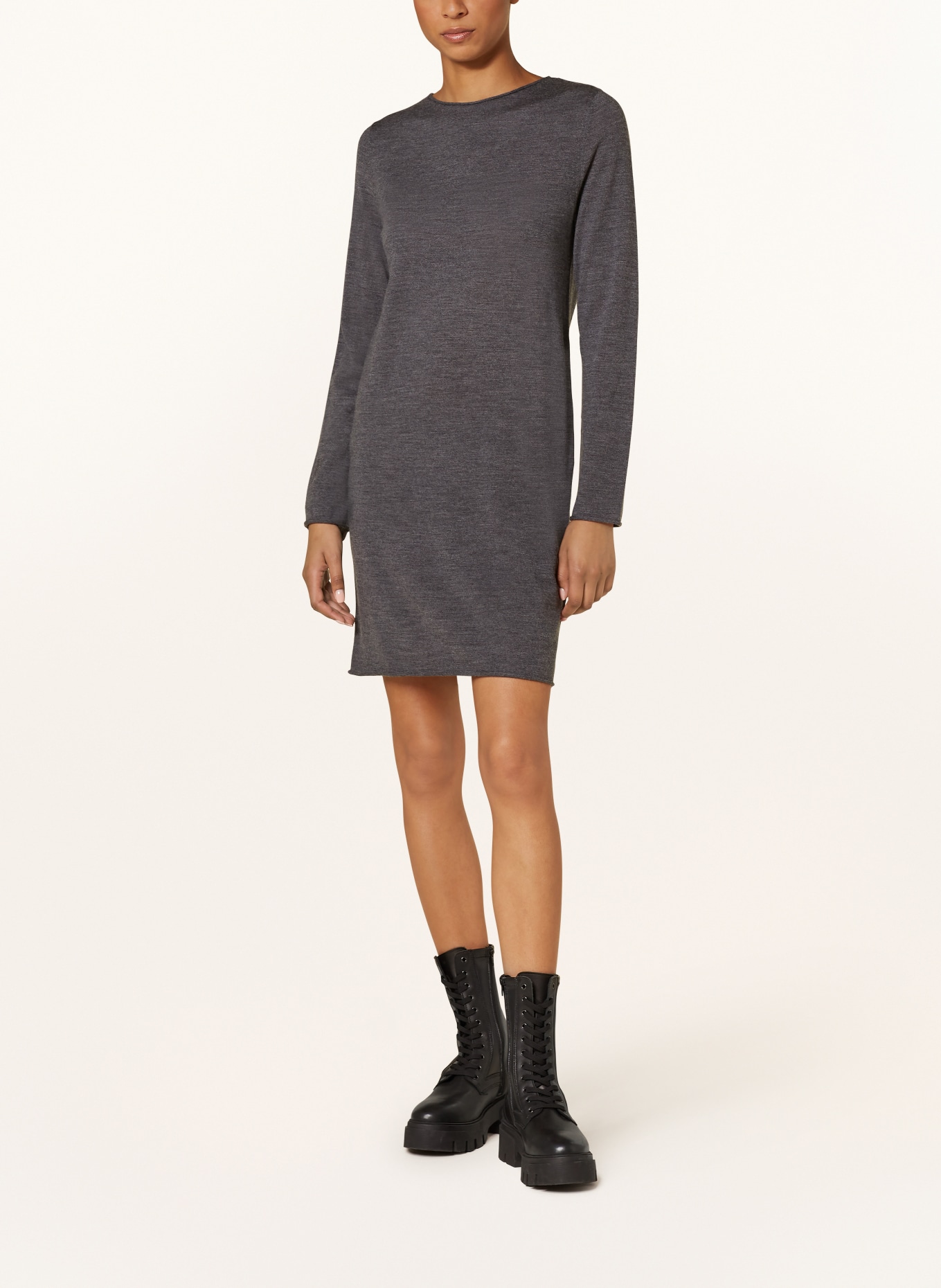 Marc O'Polo Strickkleid: DUNKELGRAU