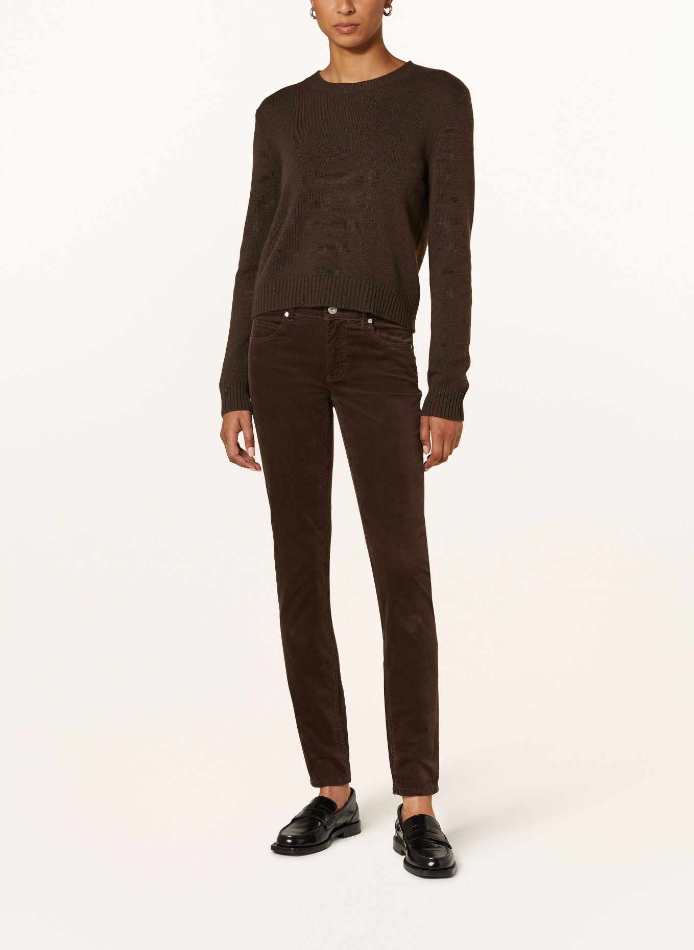 Marc O'Polo Kalhoty: TMAVĚ HNĚDÁ