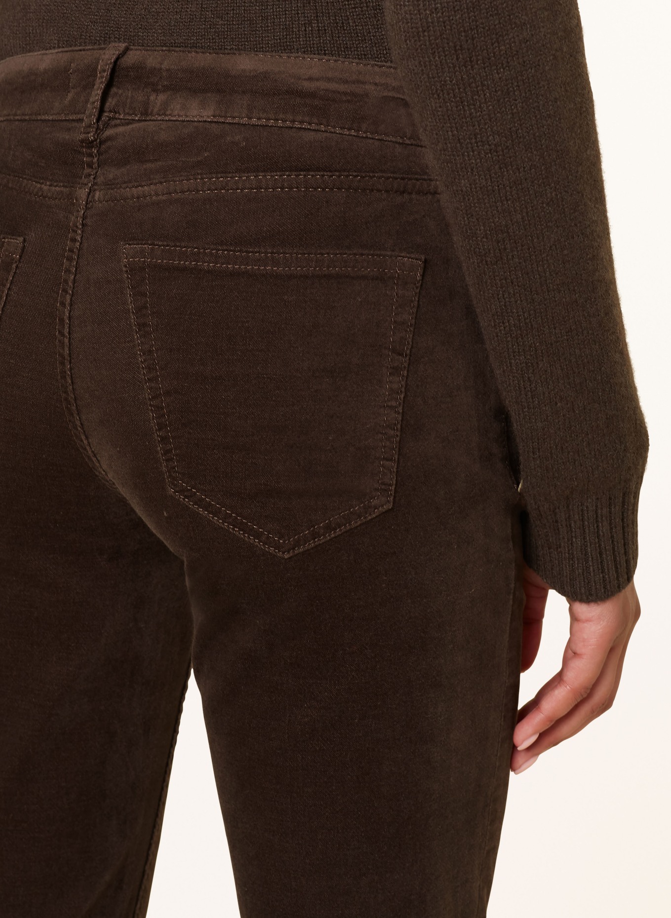 Marc O'Polo Kalhoty: TMAVĚ HNĚDÁ