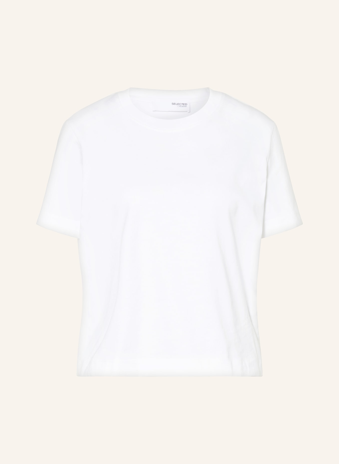 SELECTED T-Shirt SLFESSENTIAL, Farbe: WEISS (Bild 1)