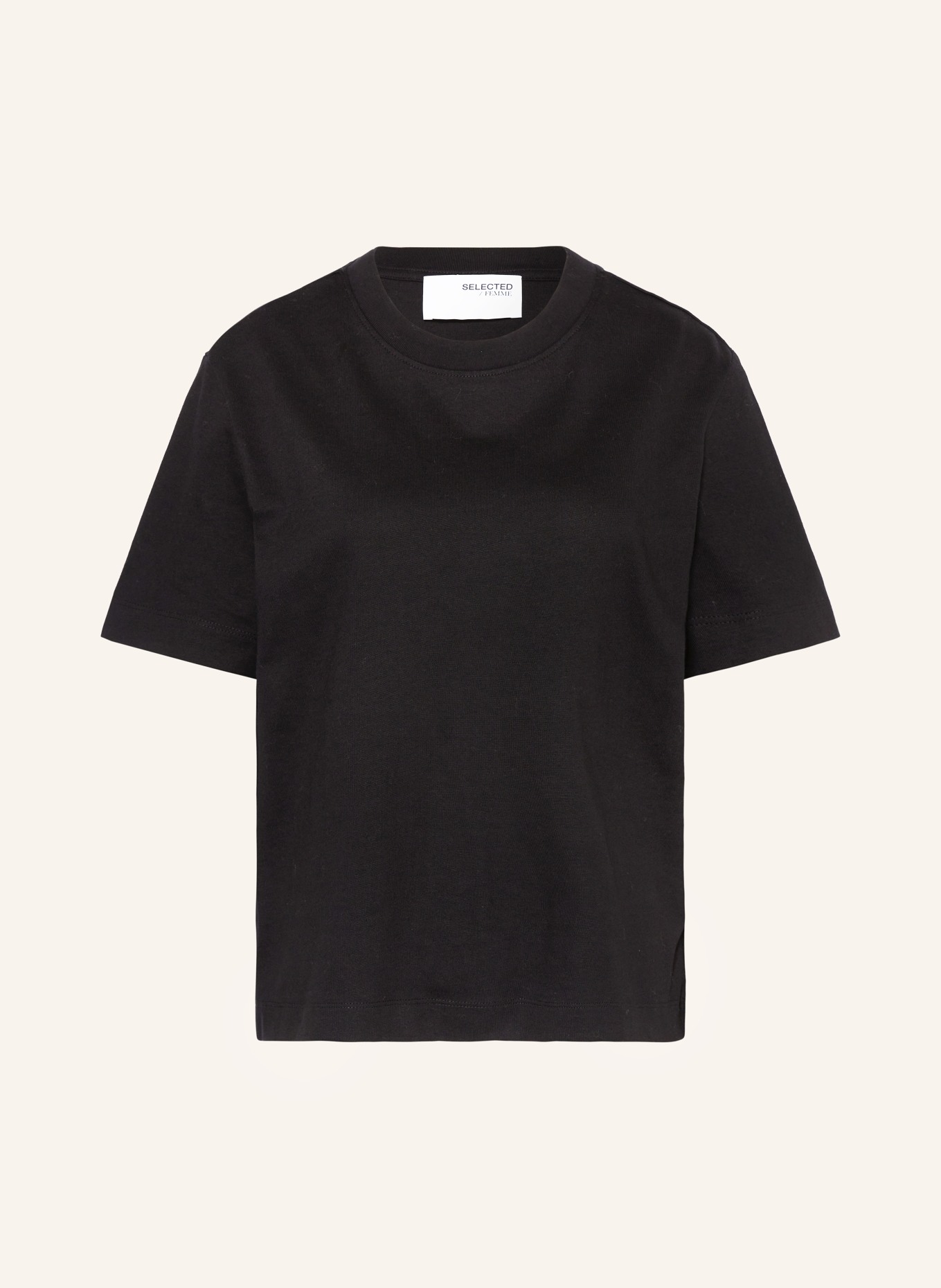 SELECTED T-shirt SLFESSENTIAL, Color: BLACK (Image 1)