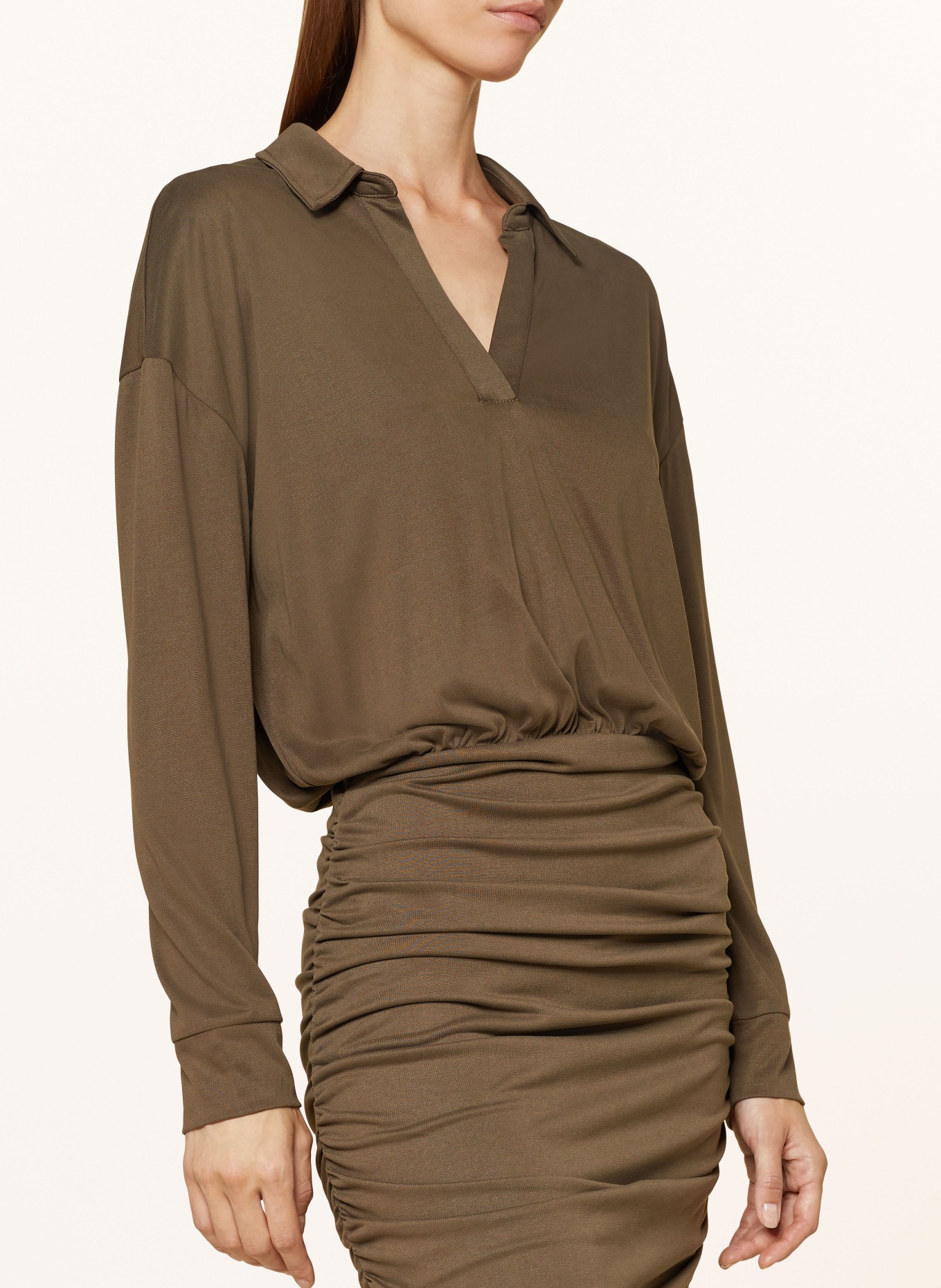 REISS Jersey dress VICTORIA in khaki