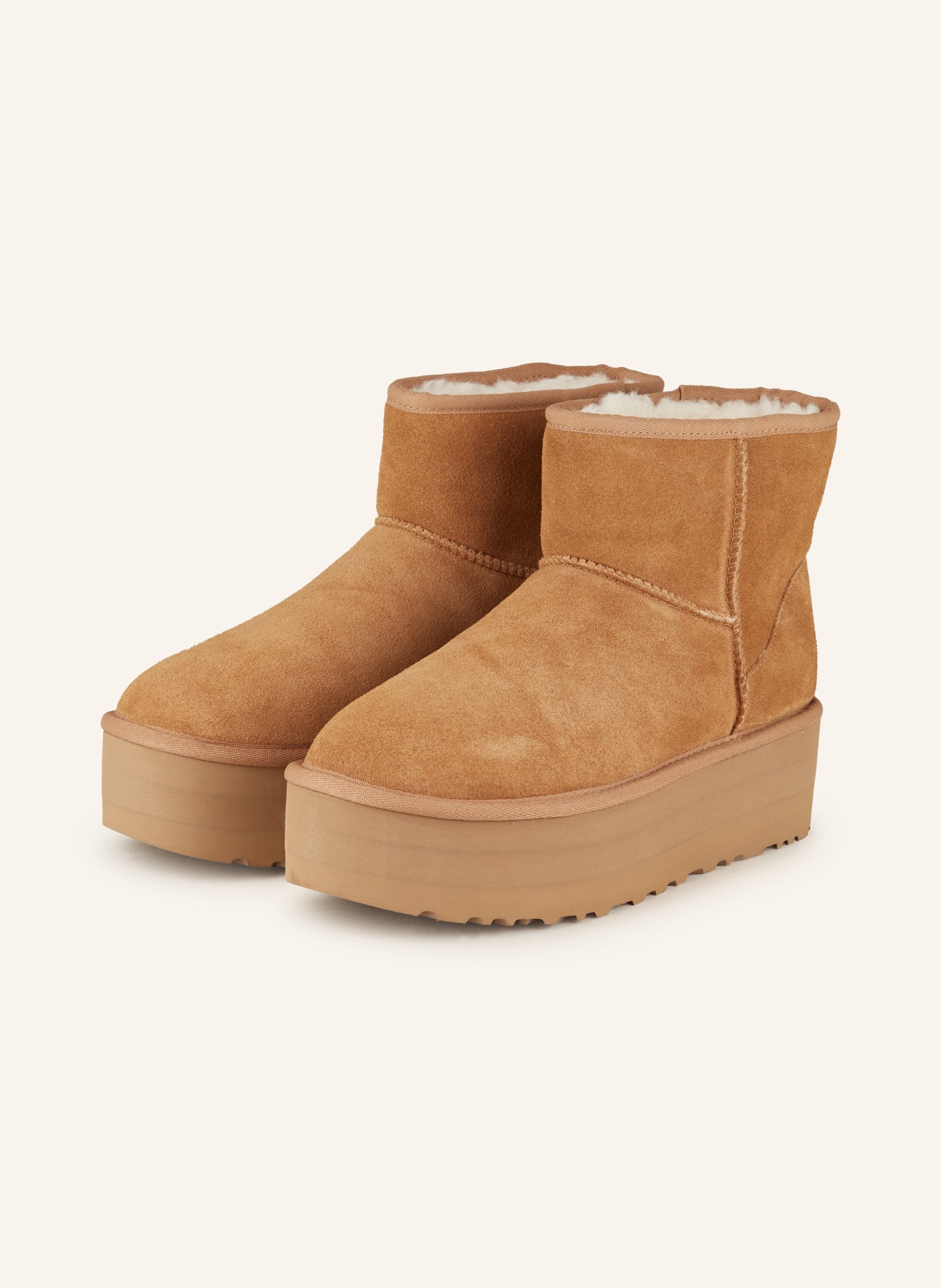 UGG Plateau-Boots CLASSIC MINI PLATFORM: CAMEL