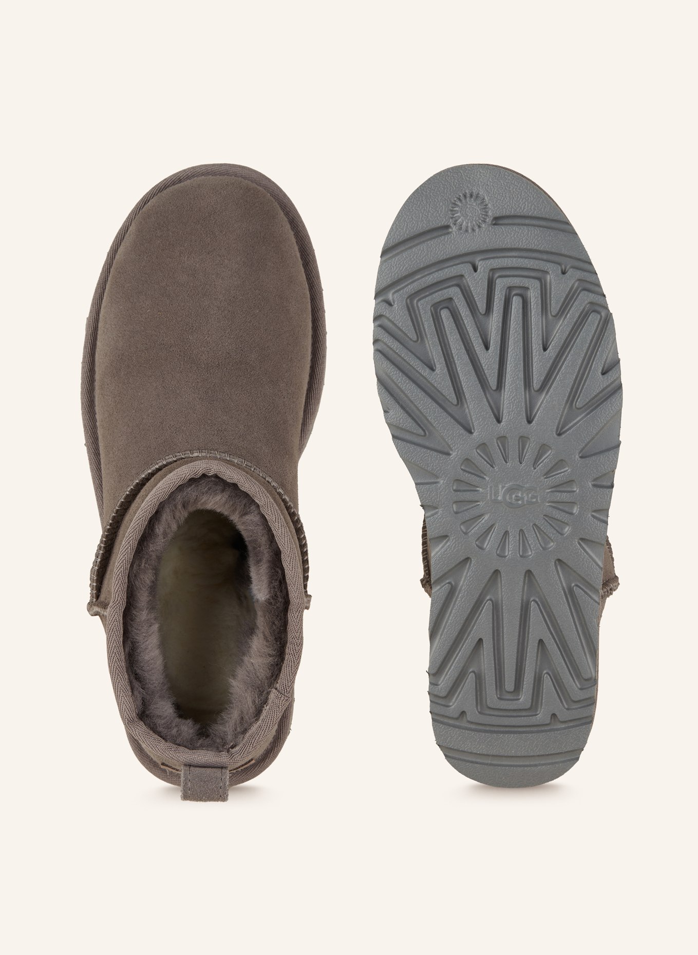 UGG Boots CLASSIC ULTRA MINI: GRAU