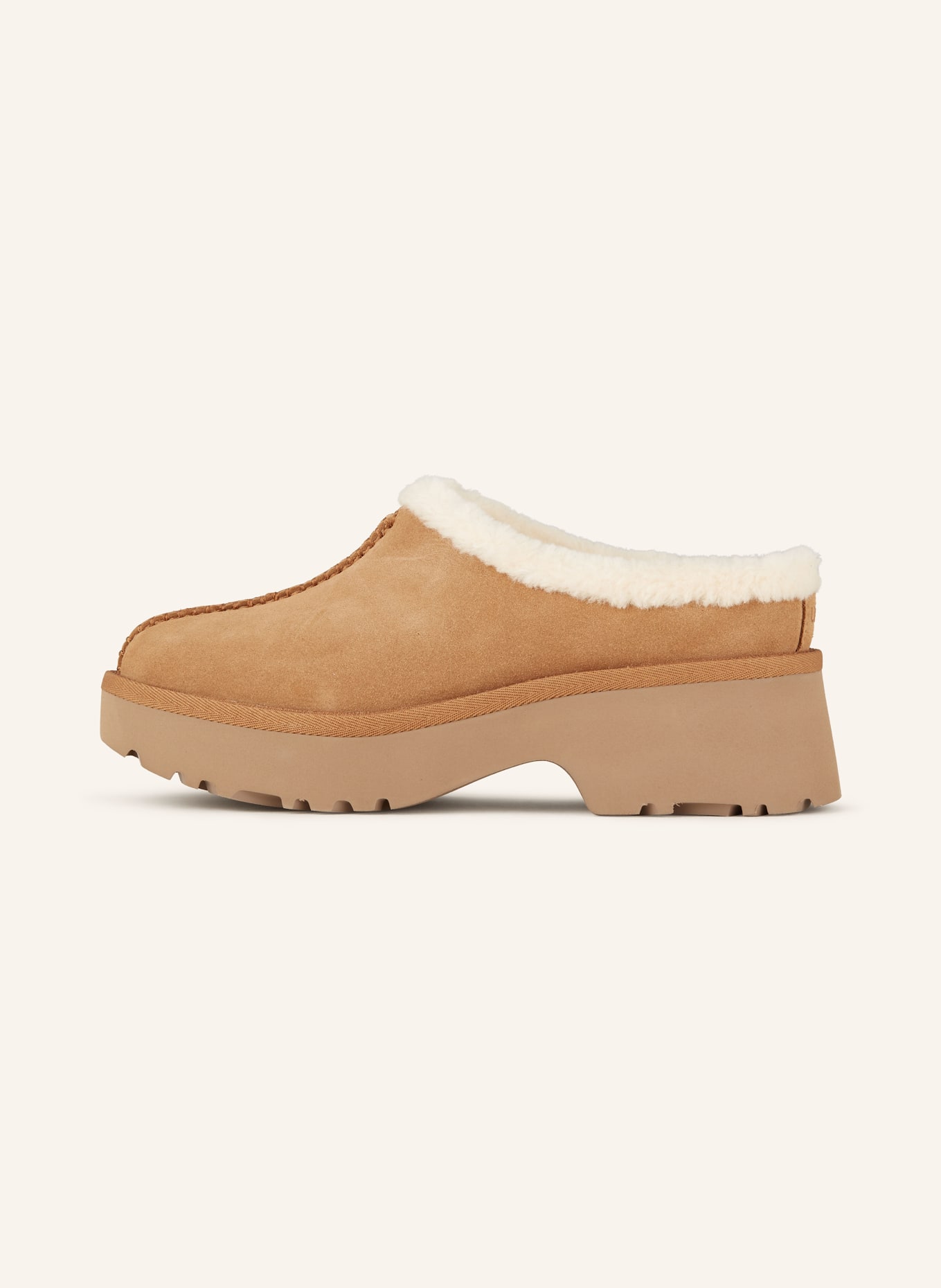UGG Plateau-Pantoletten NEW HEIGHTS COZY: COGNAC