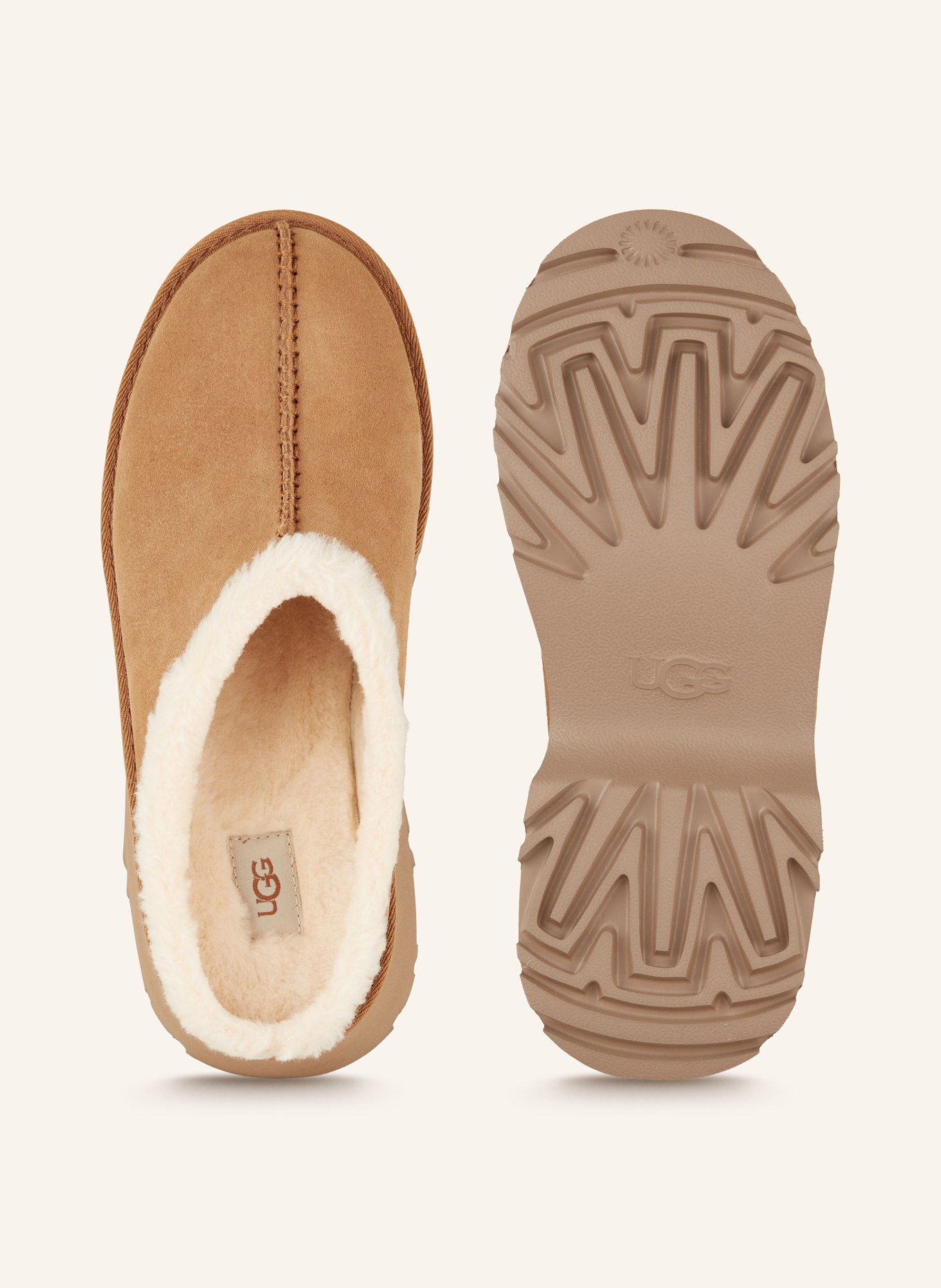UGG Plateau-Pantoletten NEW HEIGHTS COZY: COGNAC