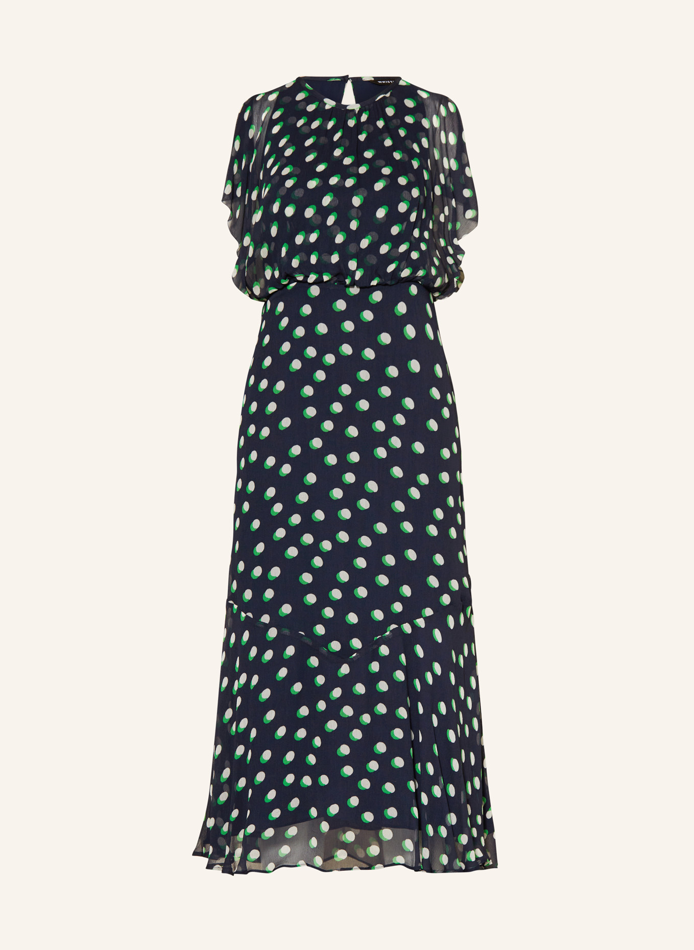 Whistles green wrap dress store