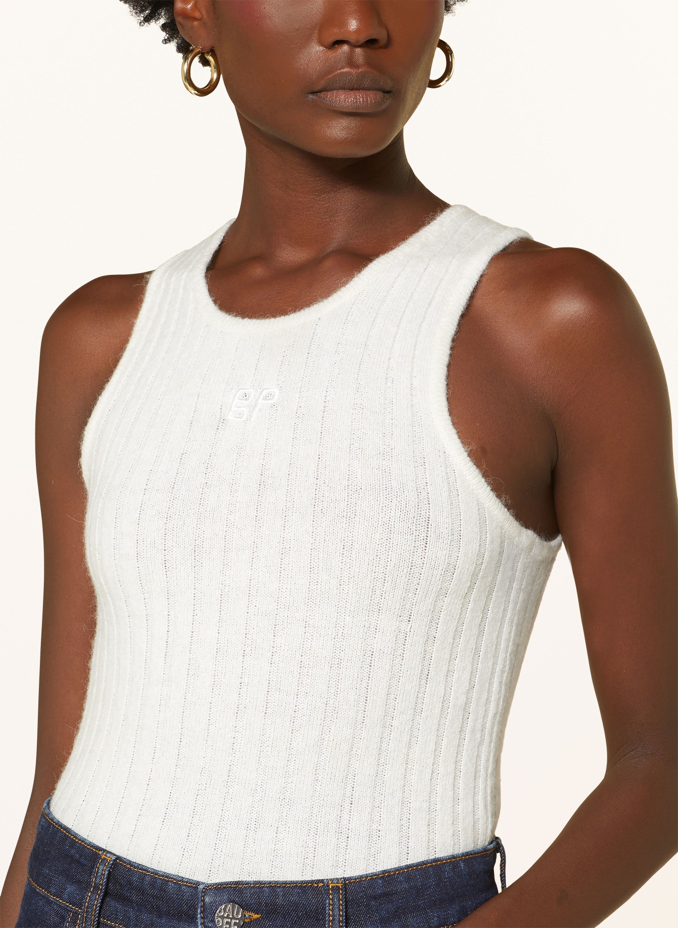 BAUM UND PFERDGARTEN Stricktop CHAIA: ECRU