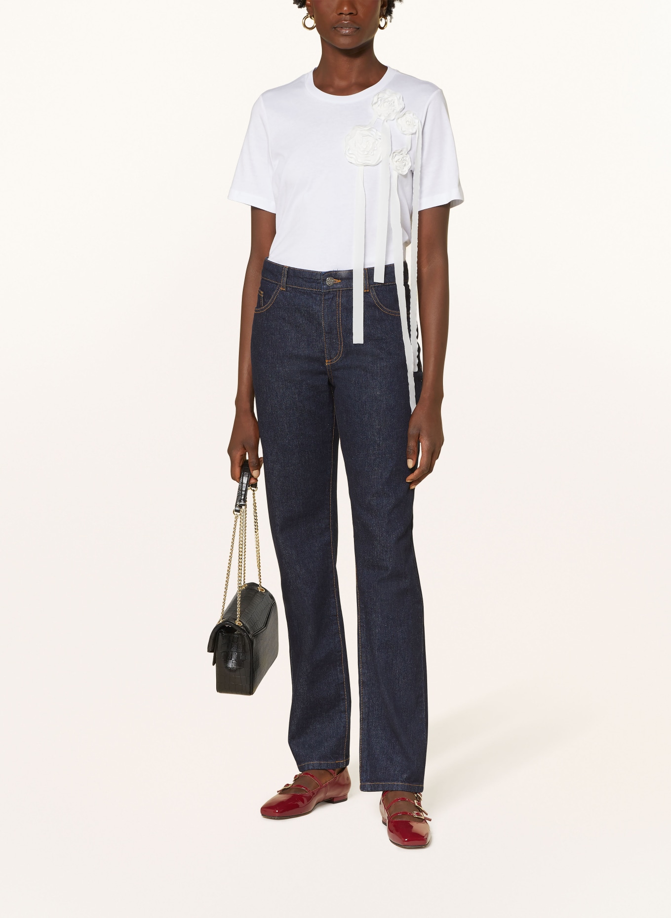 BAUM UND PFERDGARTEN Tričko JAWI: BÍLÁ