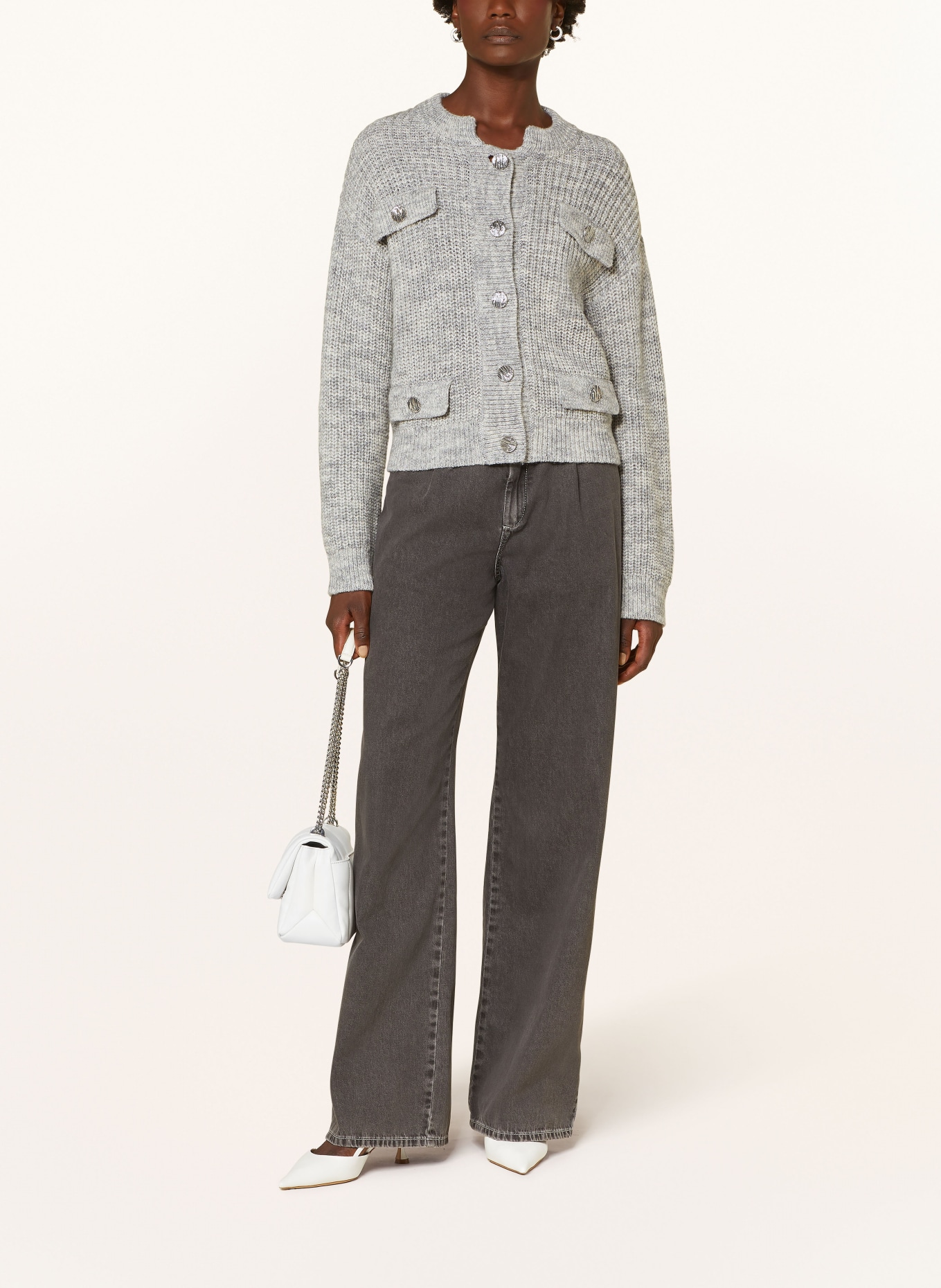 BAUM UND PFERDGARTEN Cardigan CAT: LIGHT GRAY