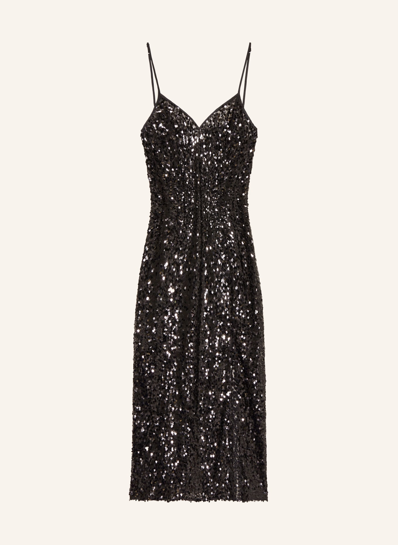 BAUM UND PFERDGARTEN Robe JALIZA à paillettes: NOIR