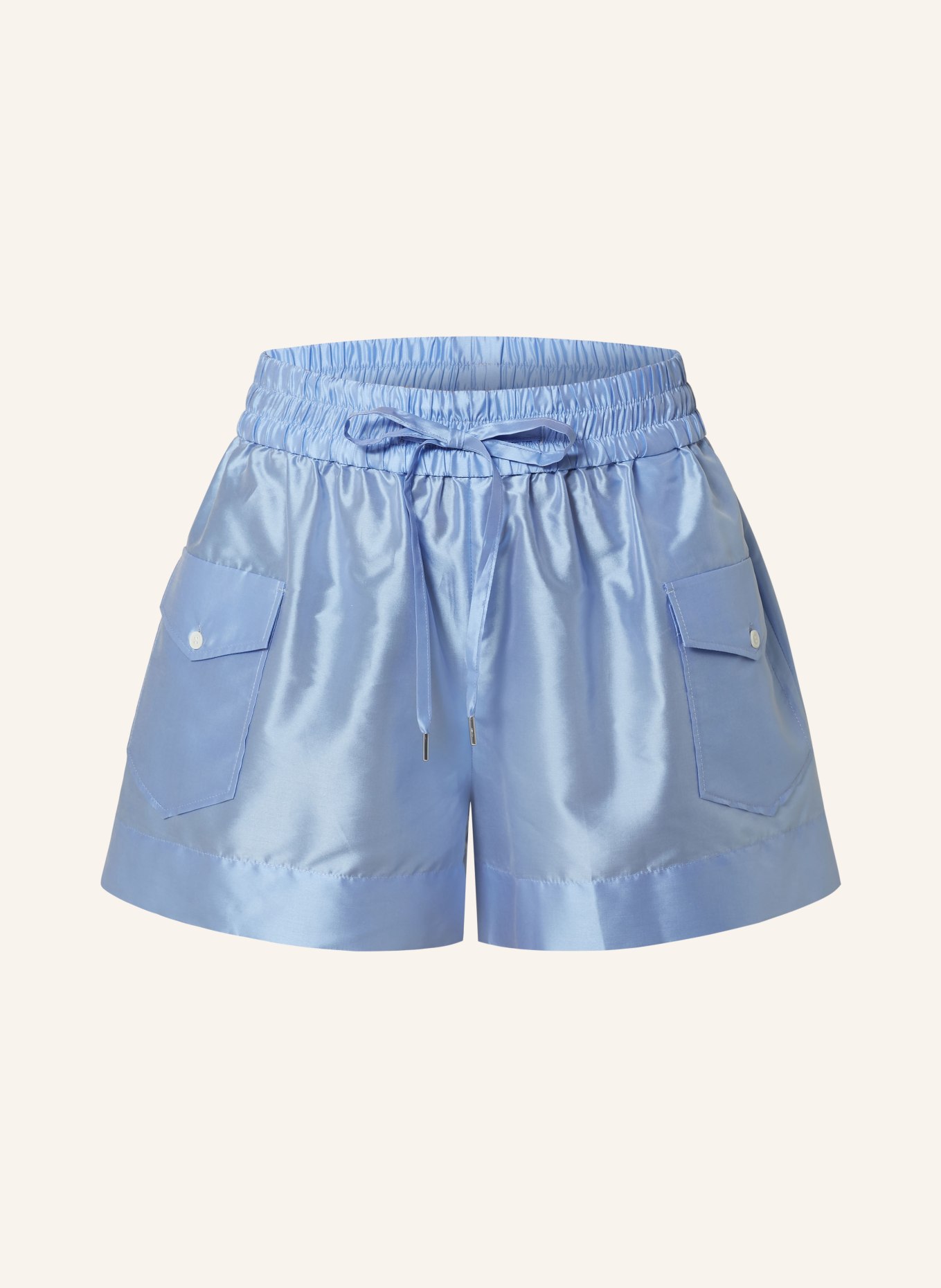 SANDRO Shorts mit Seide, Farbe: HELLBLAU (Bild 1)