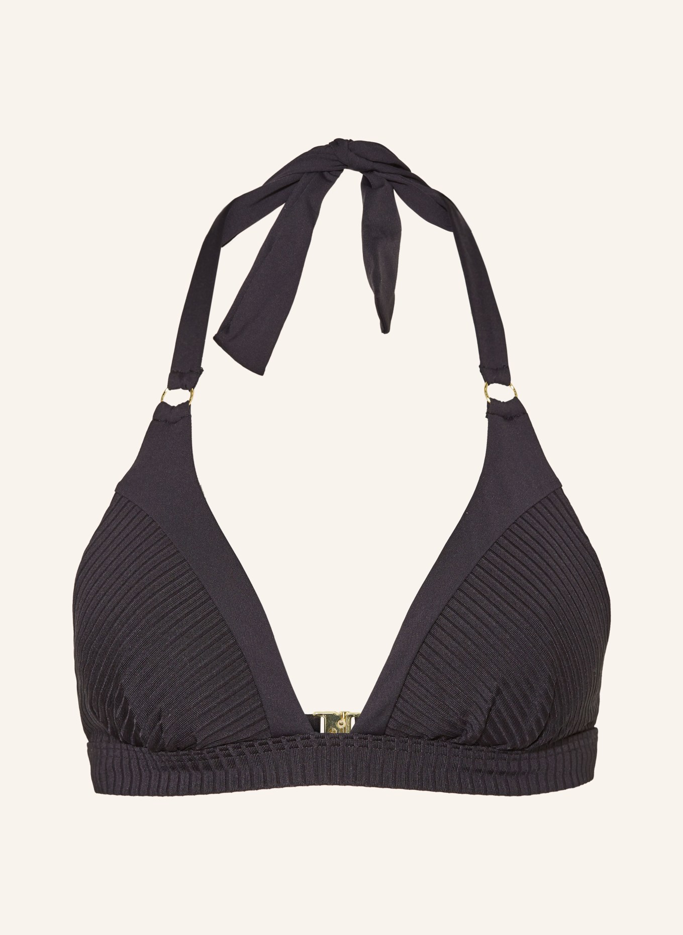 CYELL Neckholder-Bikini-Top CAVIAR: SCHWARZ