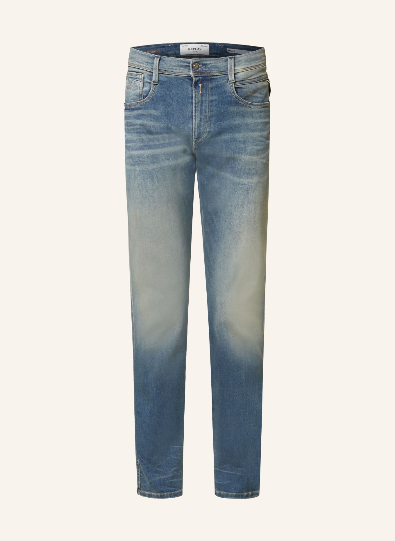 REPLAY Jeans ANBASS Slim Fit, Farbe: 009 MEDIUM BLUE (Bild 1)