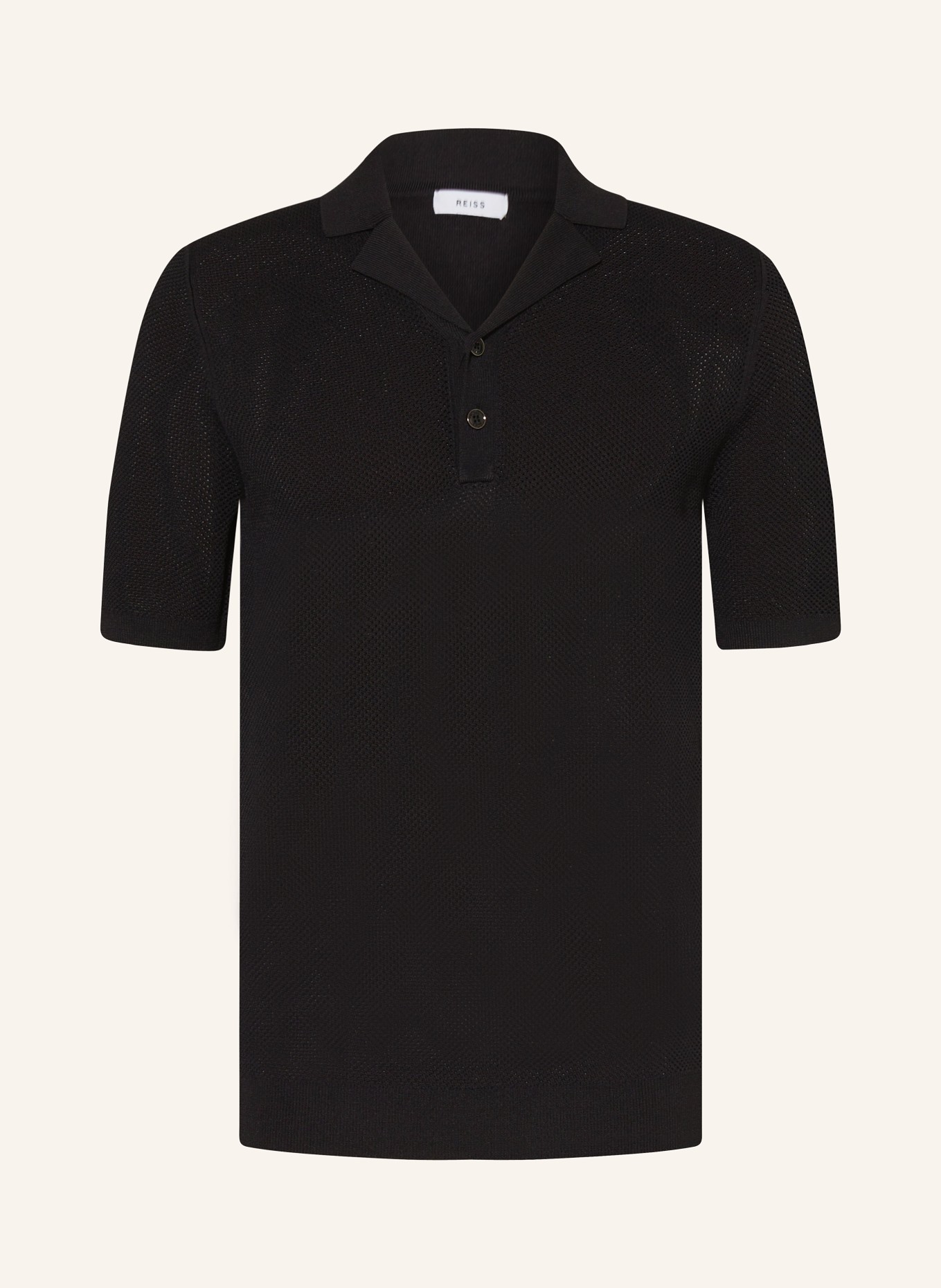 Reiss black polo best sale
