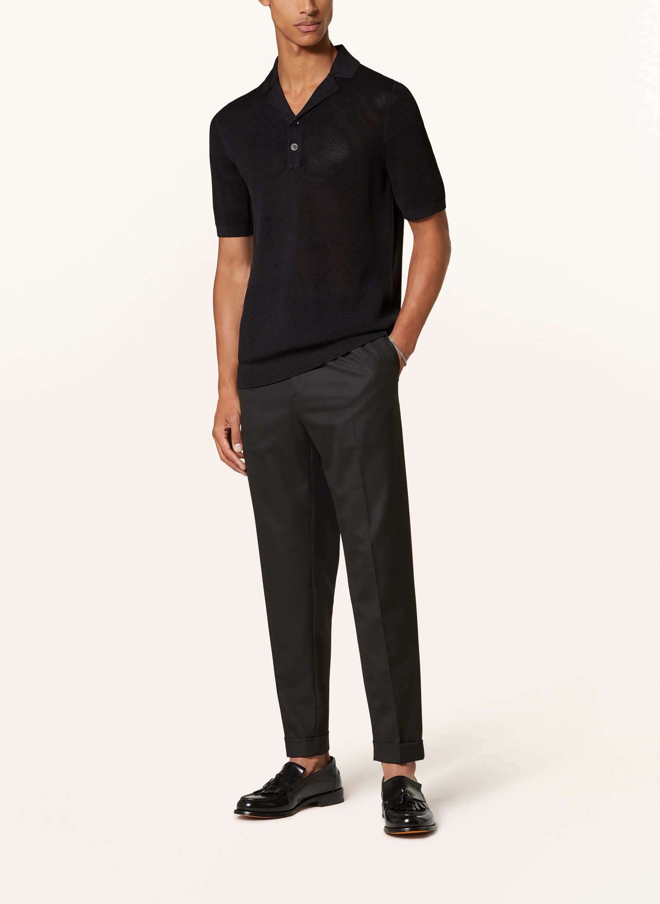 Reiss black polo discount