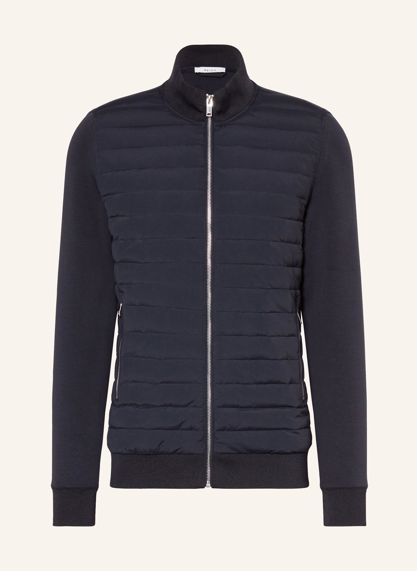 REISS Quilted jacket FREDDIE in a material mix in dark blue