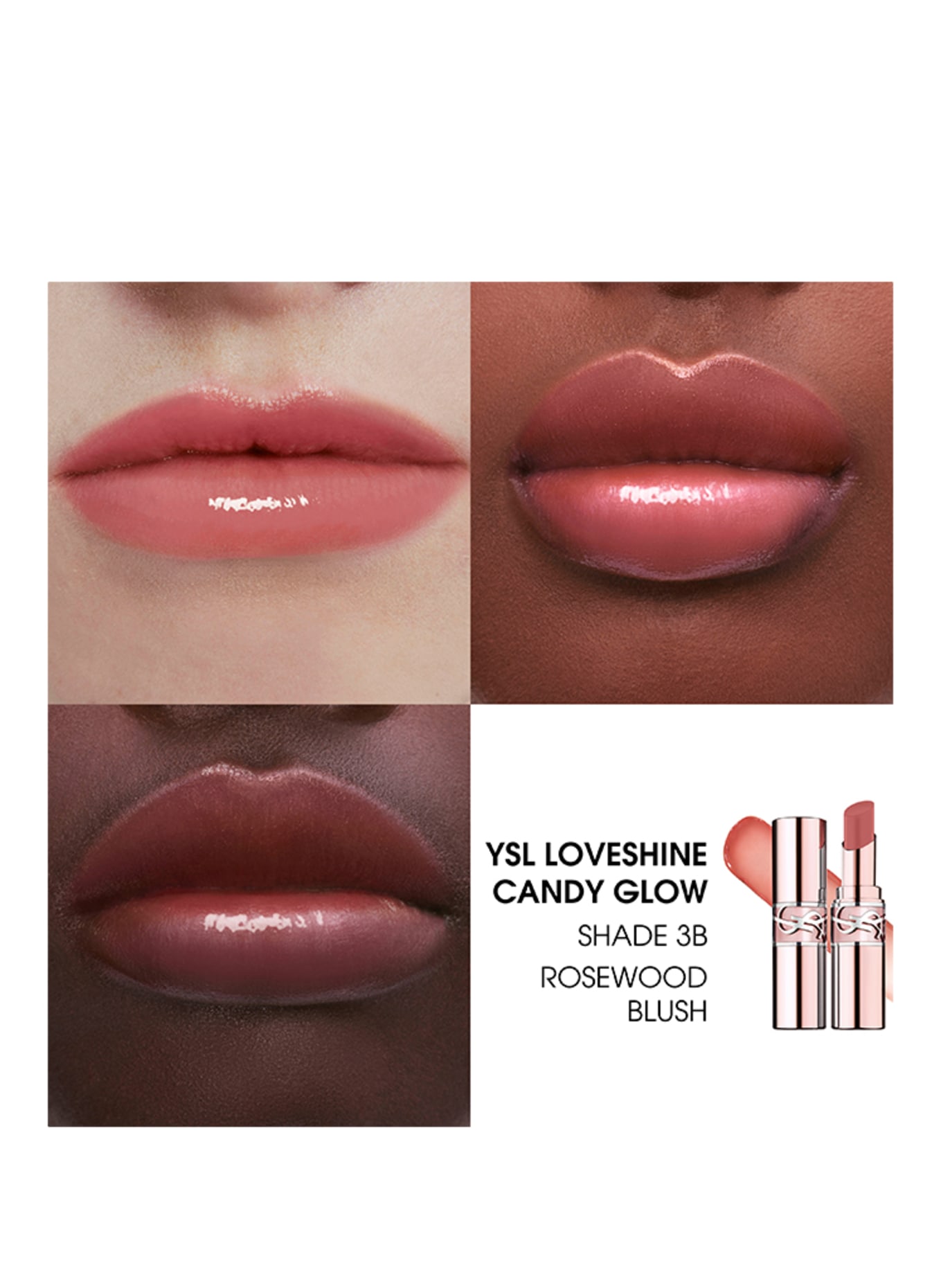 YVES SAINT LAURENT BEAUTÉ LOVESHINE CANDY GLOW: 3B