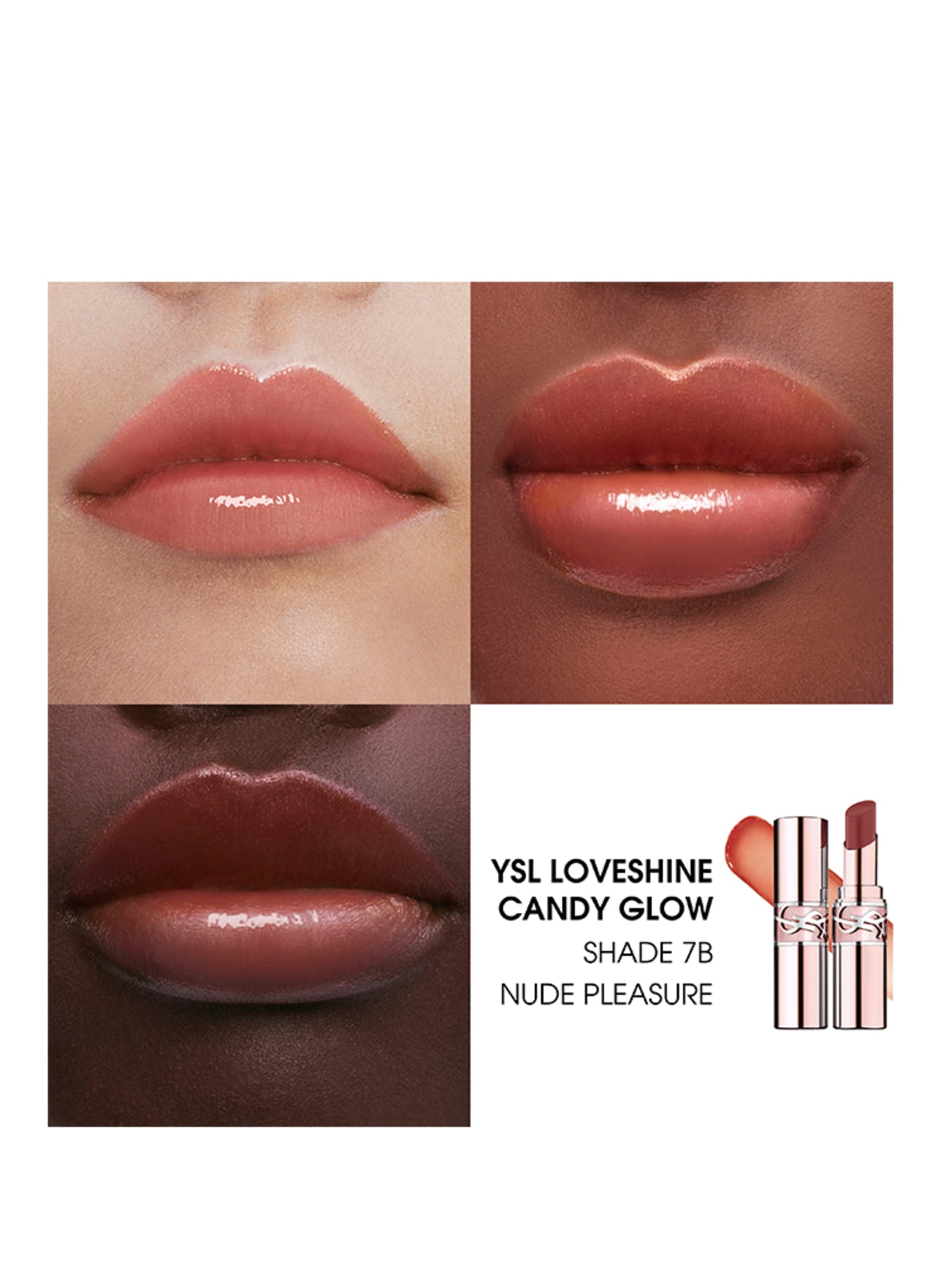 YVES SAINT LAURENT BEAUTÉ LOVESHINE CANDY GLOW: 7B