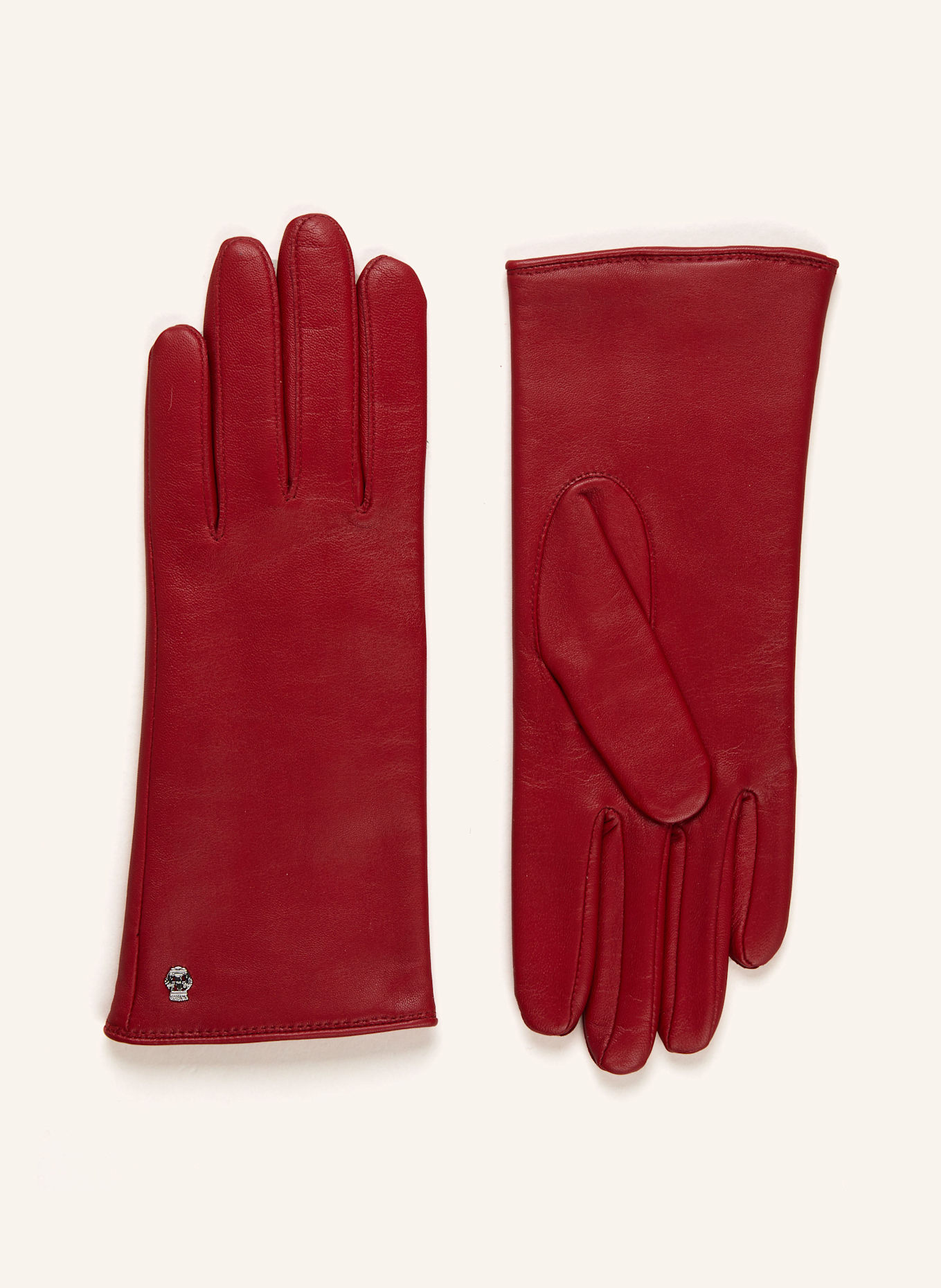 ROECKL Lederhandschuhe HAMBURG: ROT