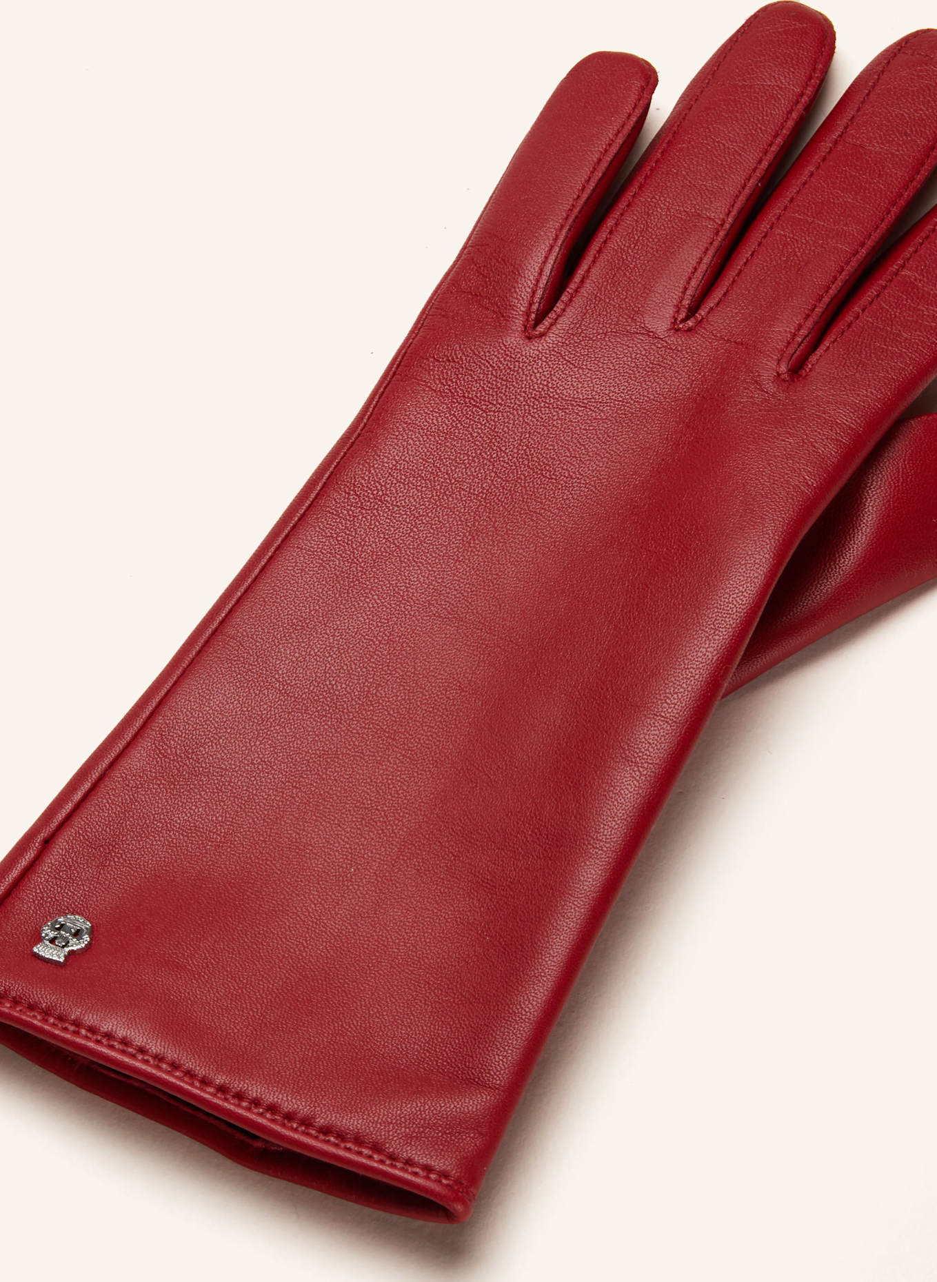 ROECKL Lederhandschuhe HAMBURG: ROT