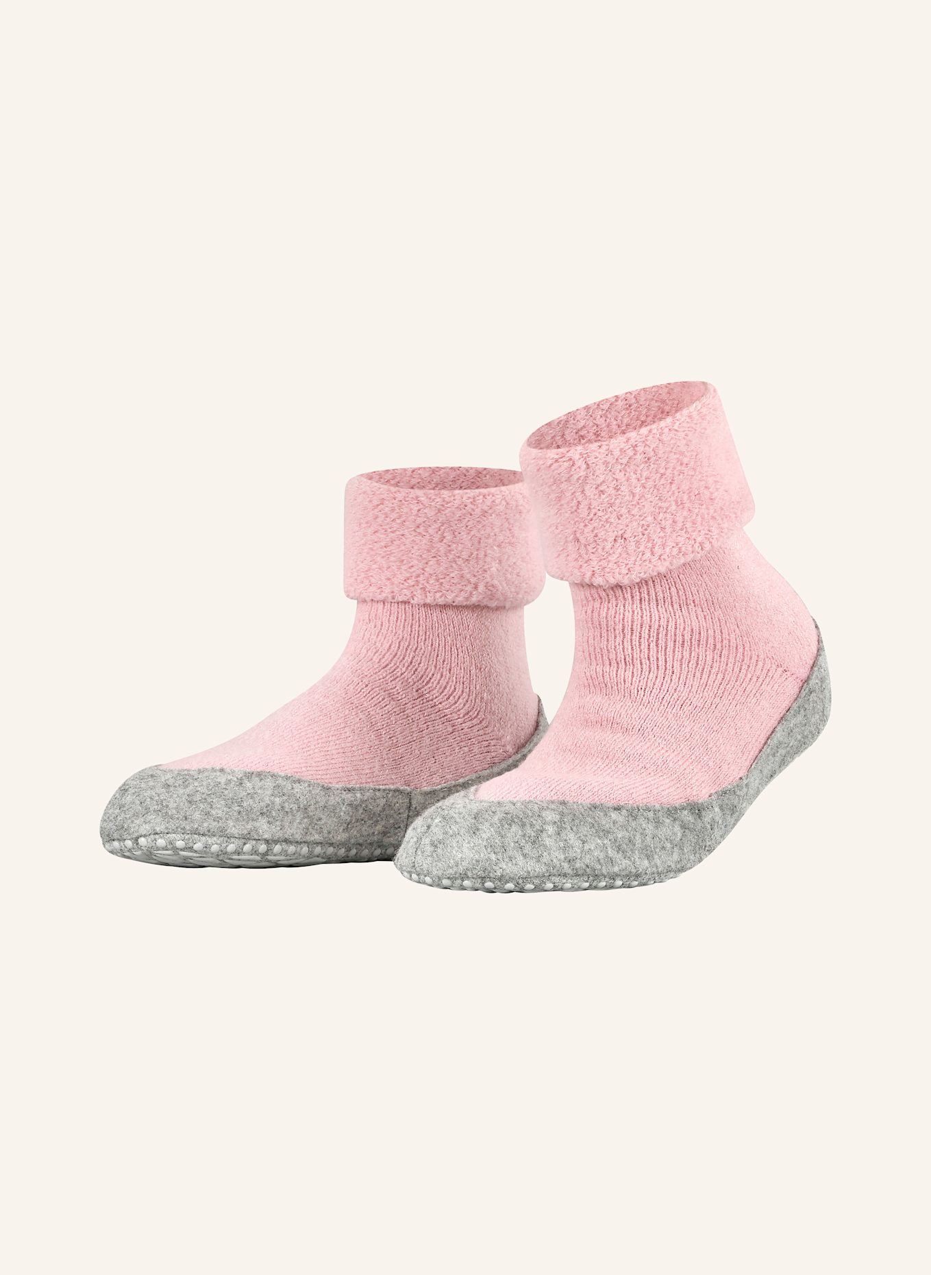 FALKE COSYSHOE stoppe-sokker af merinould: 8449 MANDELBLOMST