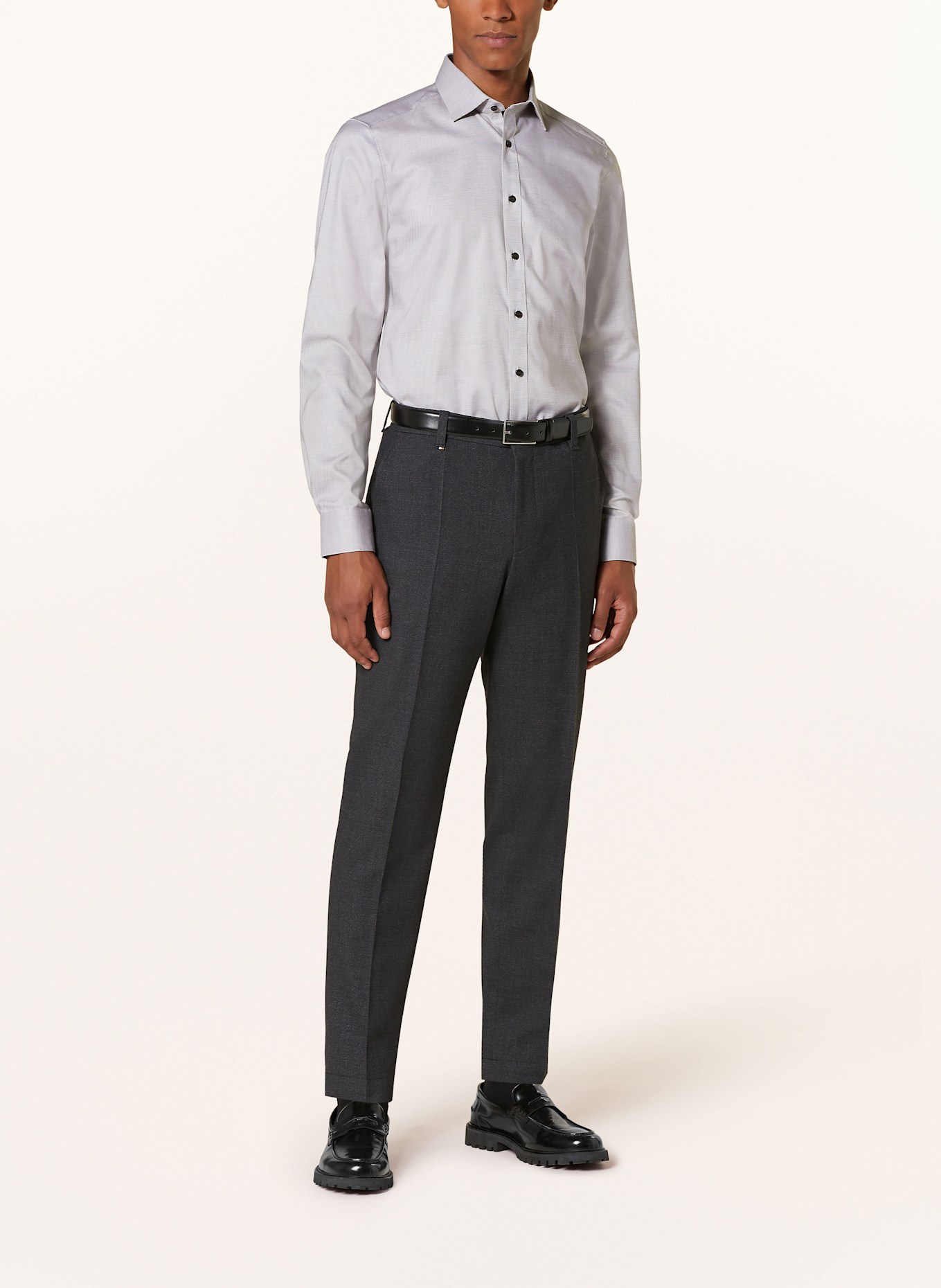 OLYMP Hemd Level Five body fit: DUNKELBRAUN