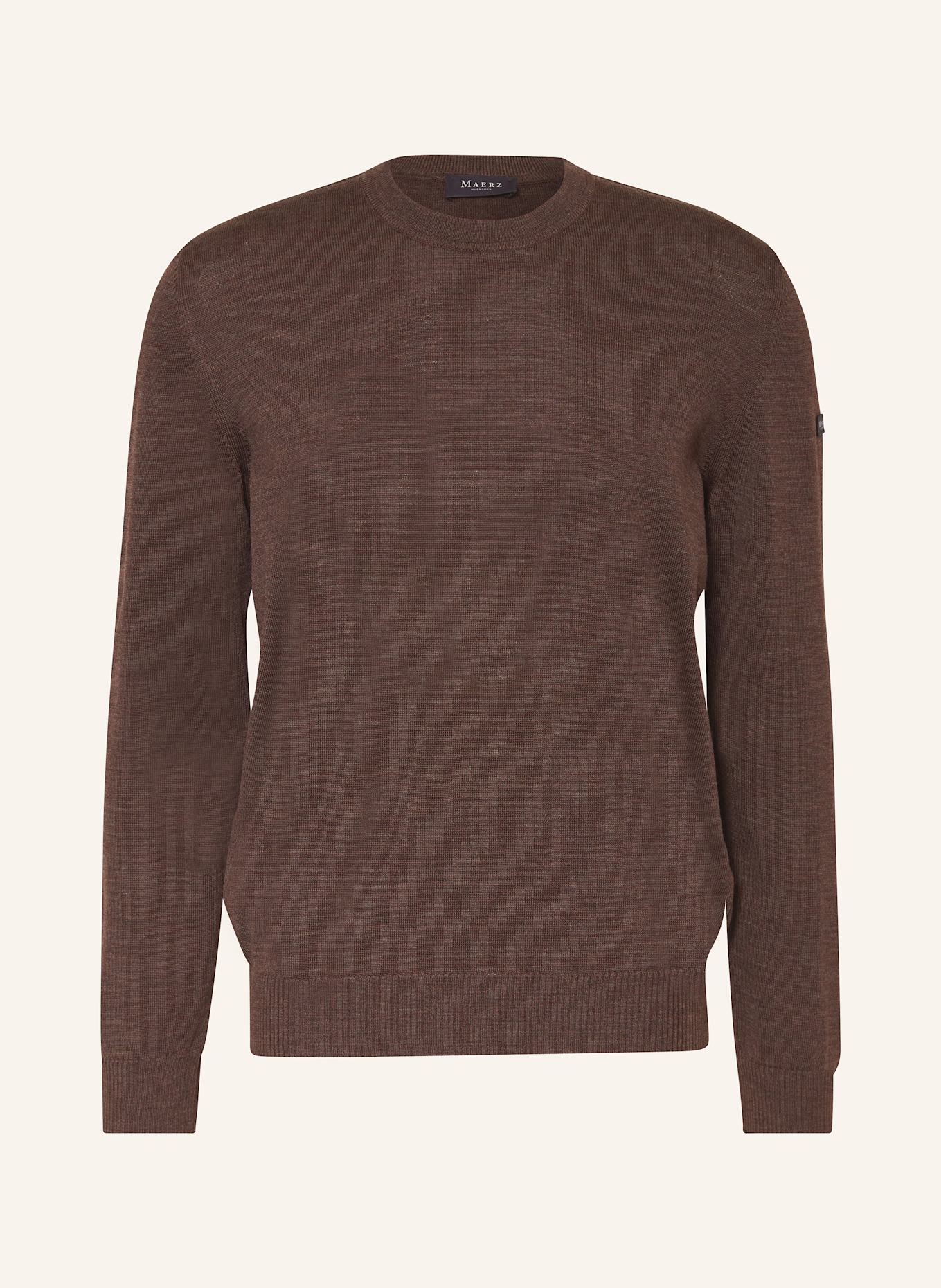 MAERZ MUENCHEN Pullover: DUNKELBRAUN